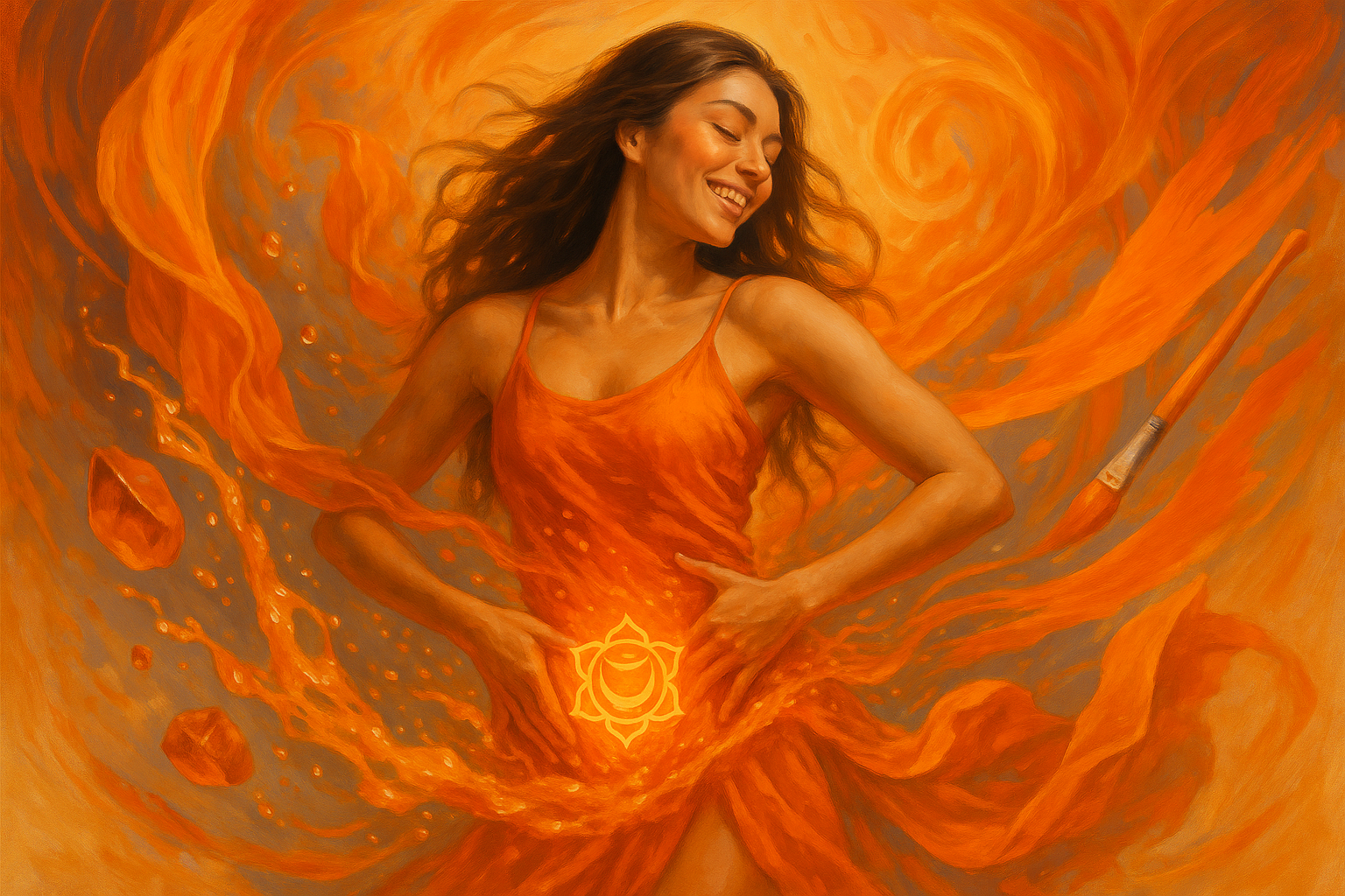 Sacral Chakra Woman Image