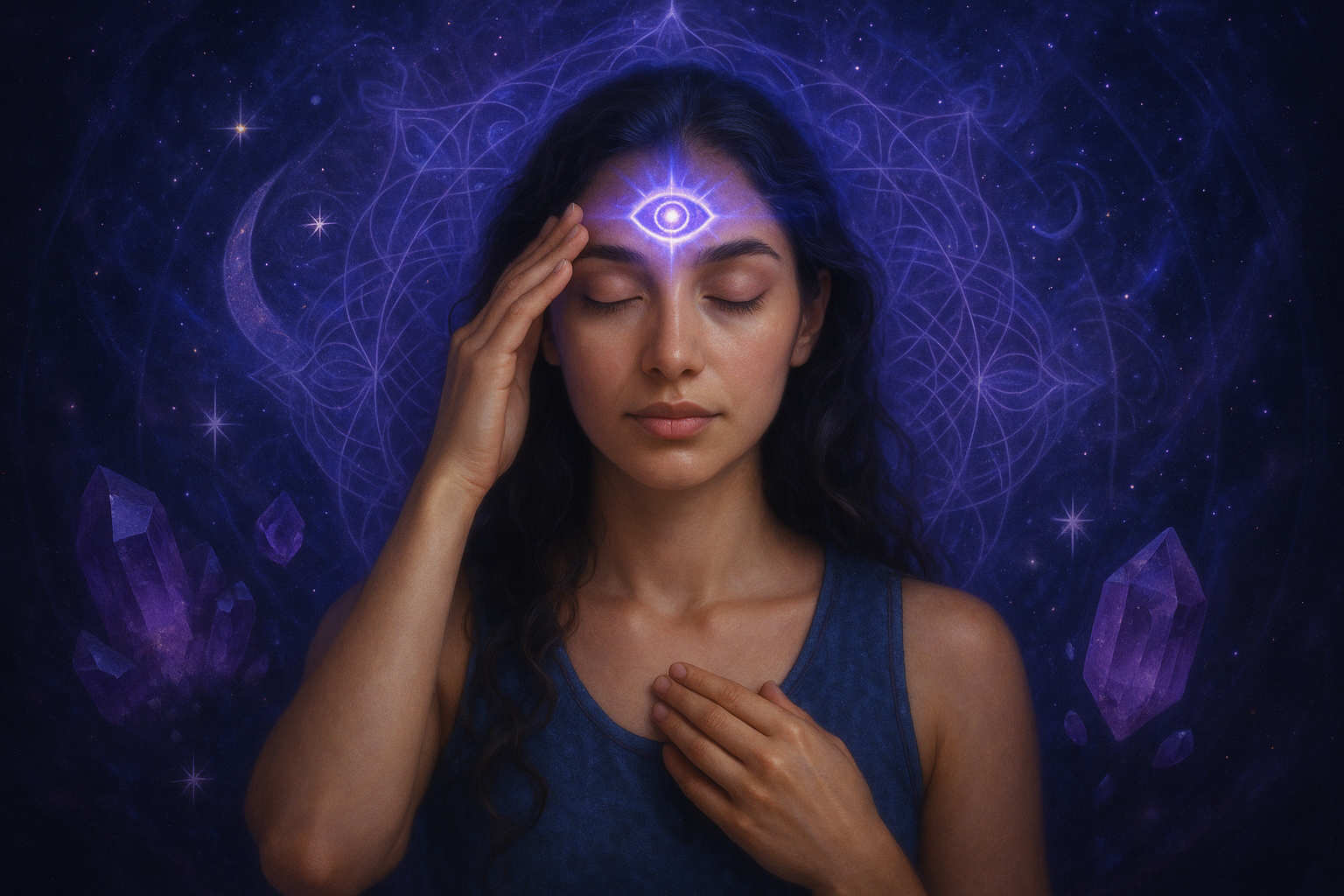 Third Eye Chakra Woman Image