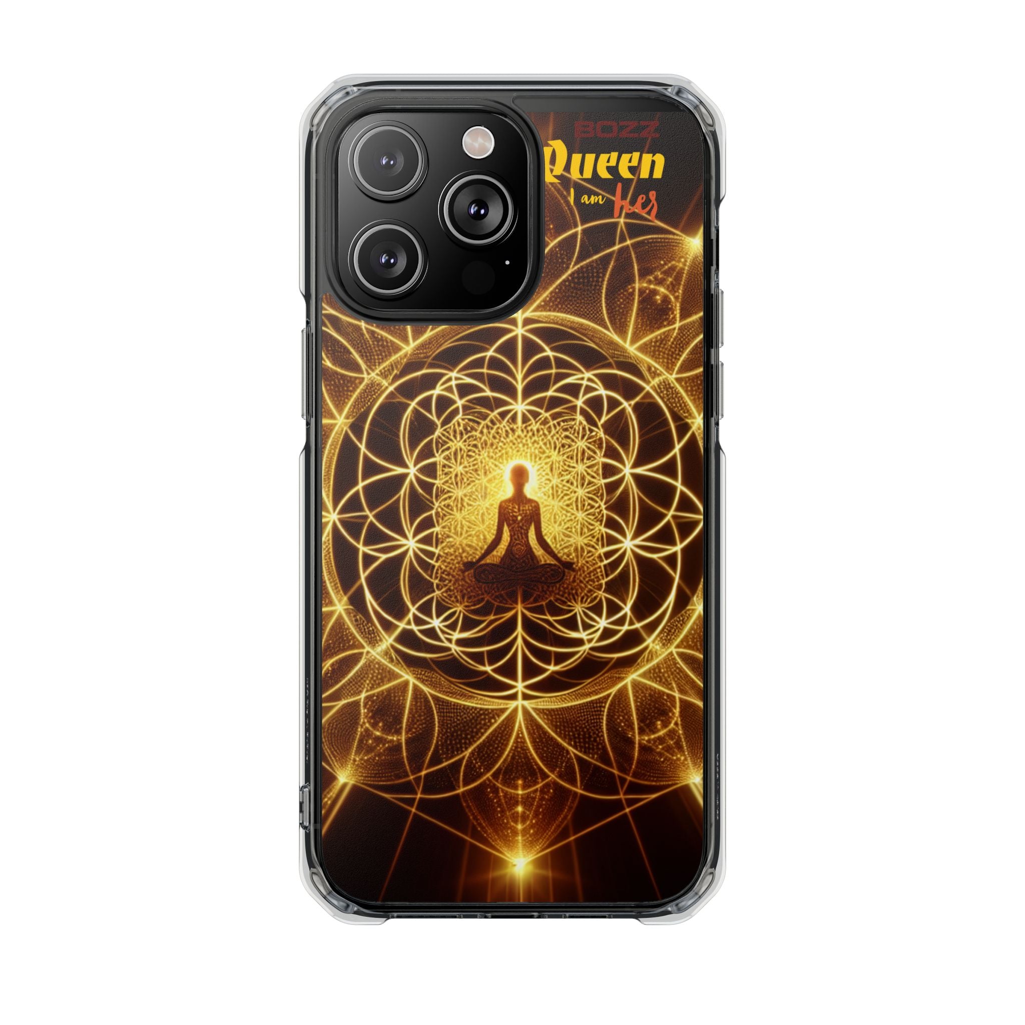 Spiritual Magnetic Phone Case - Boho Chic, Crystal Energy, Mindfulness Gift, Yoga Accessory, Meditation Decor