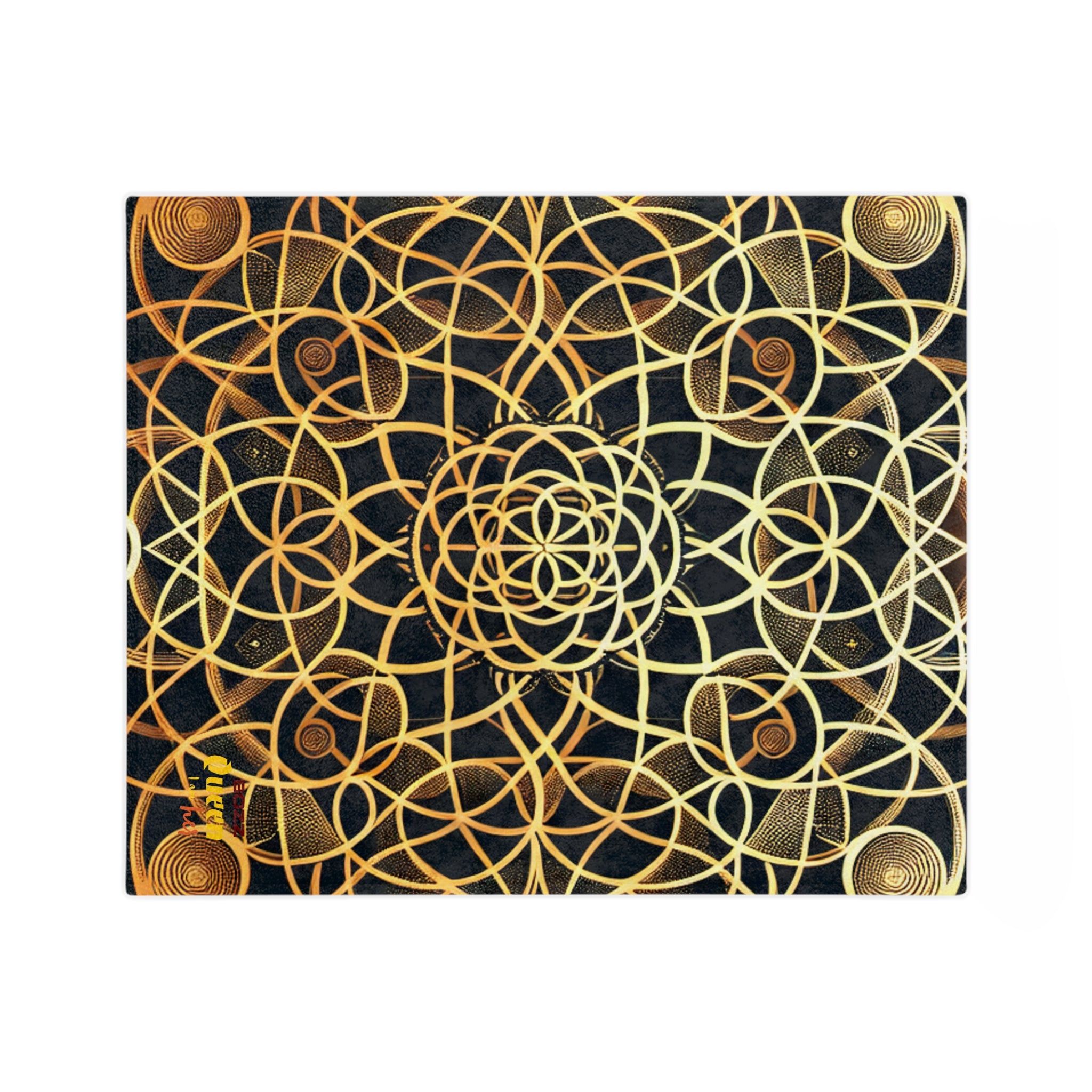 Bohemian Velvet Blanket from the Cosmos, Soft Microfiber Throw, Mindful Decor, Cozy Gift for Him/Her, Meditative Vibe, Home Warmth