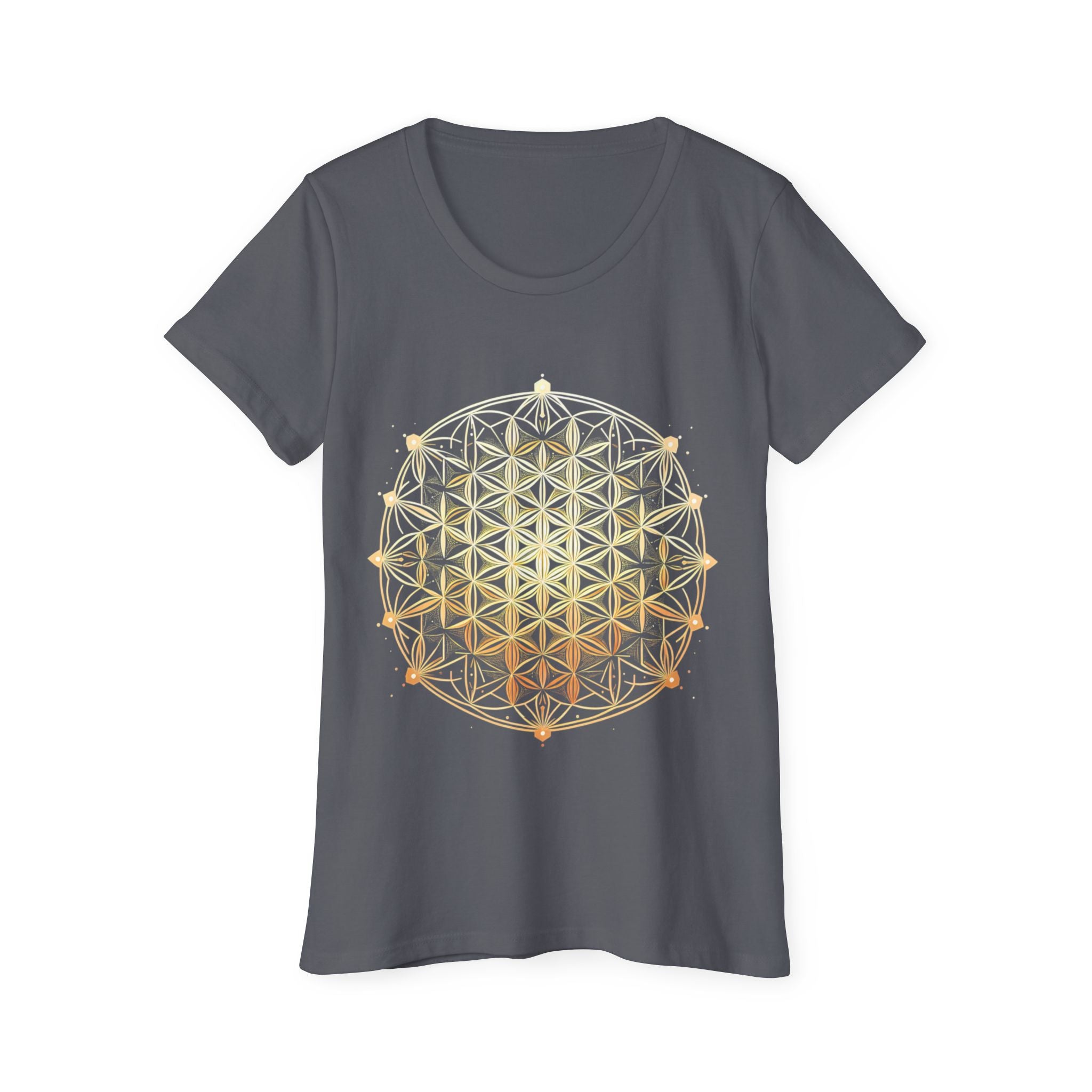 Bozz Queen Flower of Life Sacred Geometry Goddess T-Shirt - Women's Organic Tee