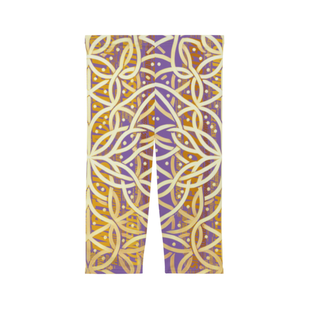 Light Purple Chic Women's Capri Leggings - Stylish Yoga Pants & Activewear