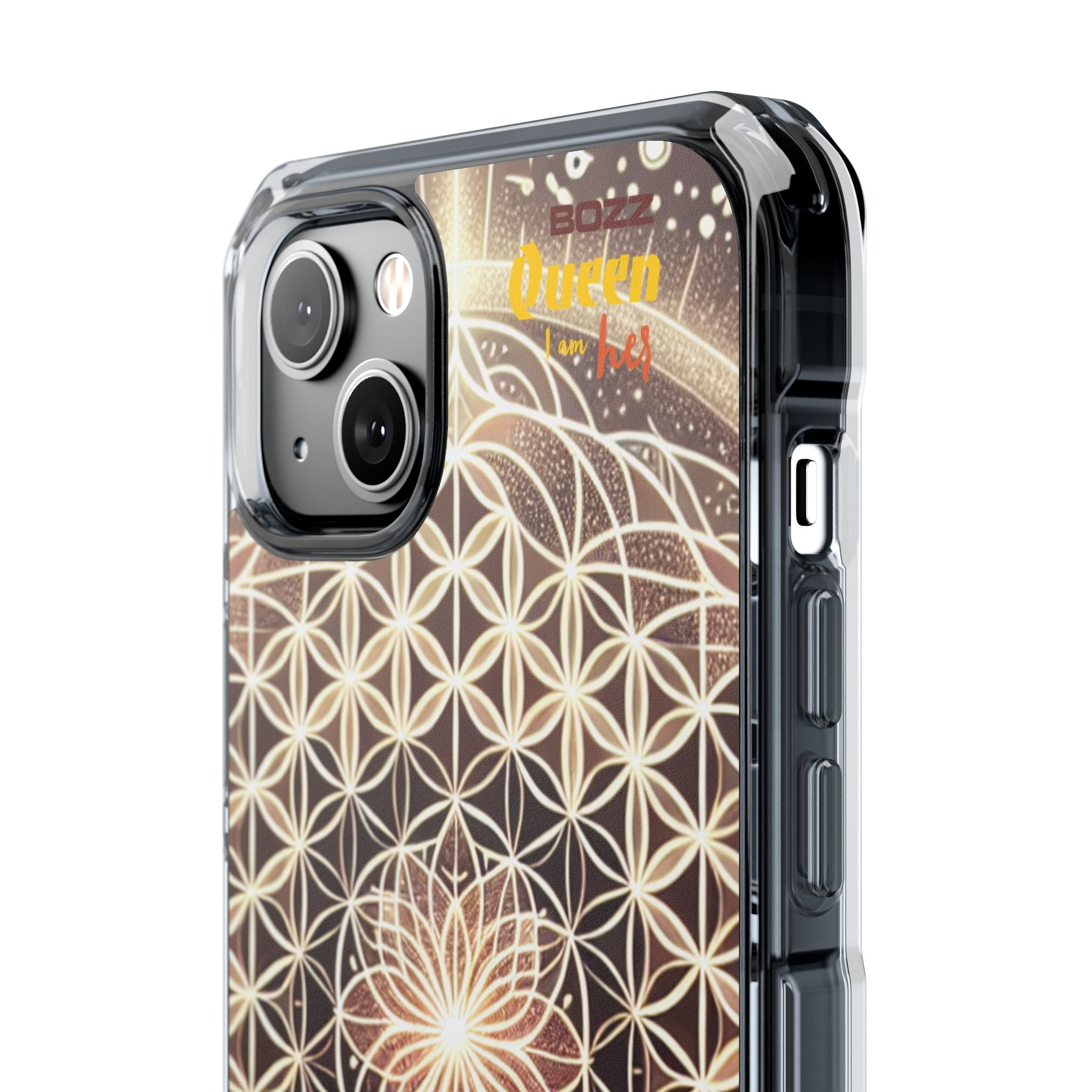 Magnetic Clear Impact Phone Cases, Protective Crystal Shells for Phone, Phone Accessories for Gift, Aura Design Case, Bohemian Style [...]