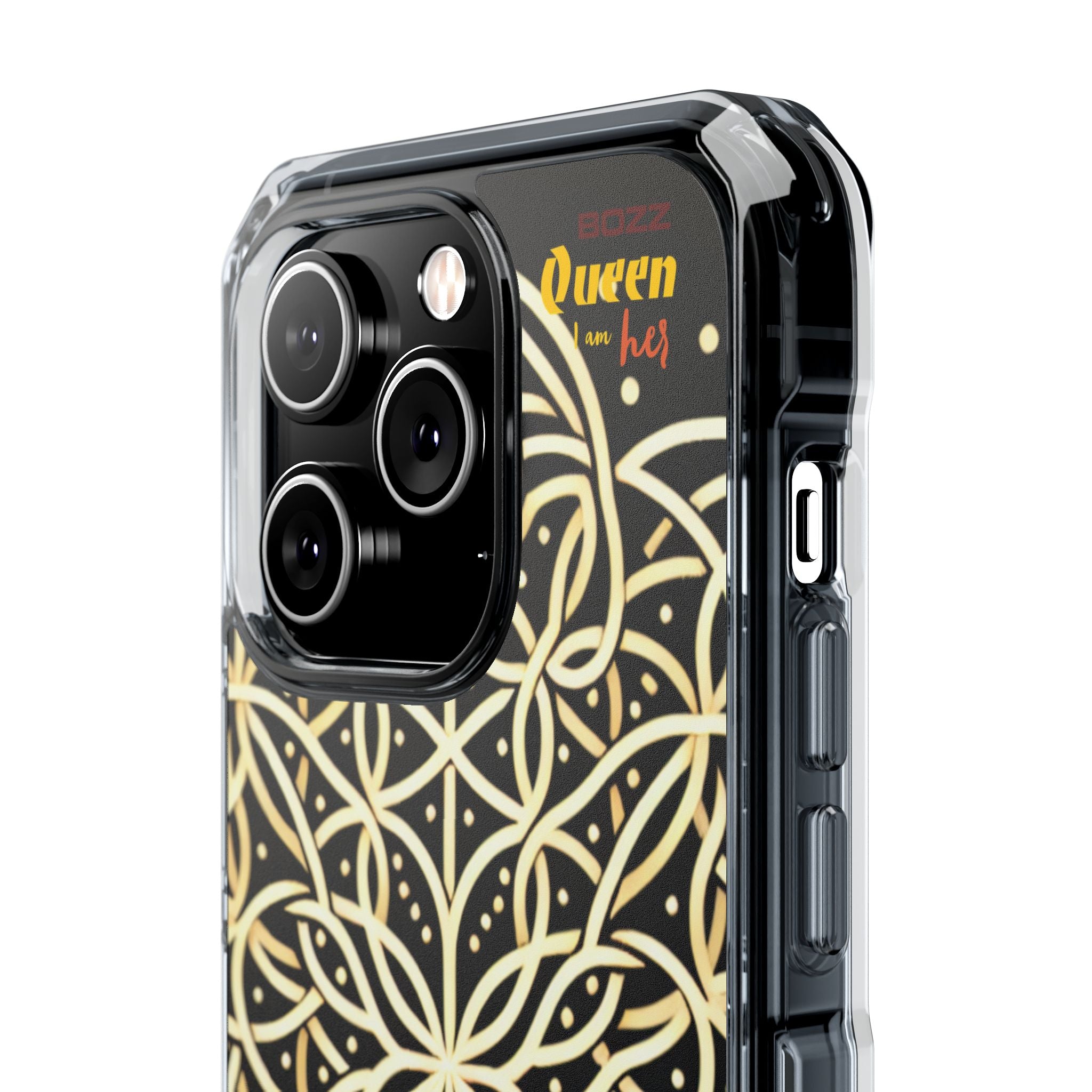 Elegant Floral Magnetic Phone Case, Clear Protective Cover, Unique Gift, Spring Accessories, Phone Protection, Trendy Case