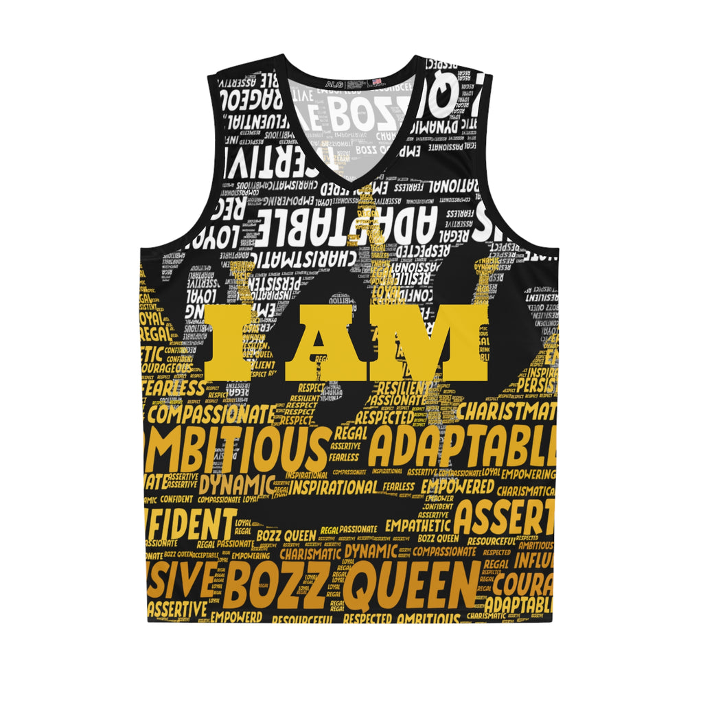 BOZZ QUEEN I AM Series Basketball Jersey - Empowering Athletic Wear
