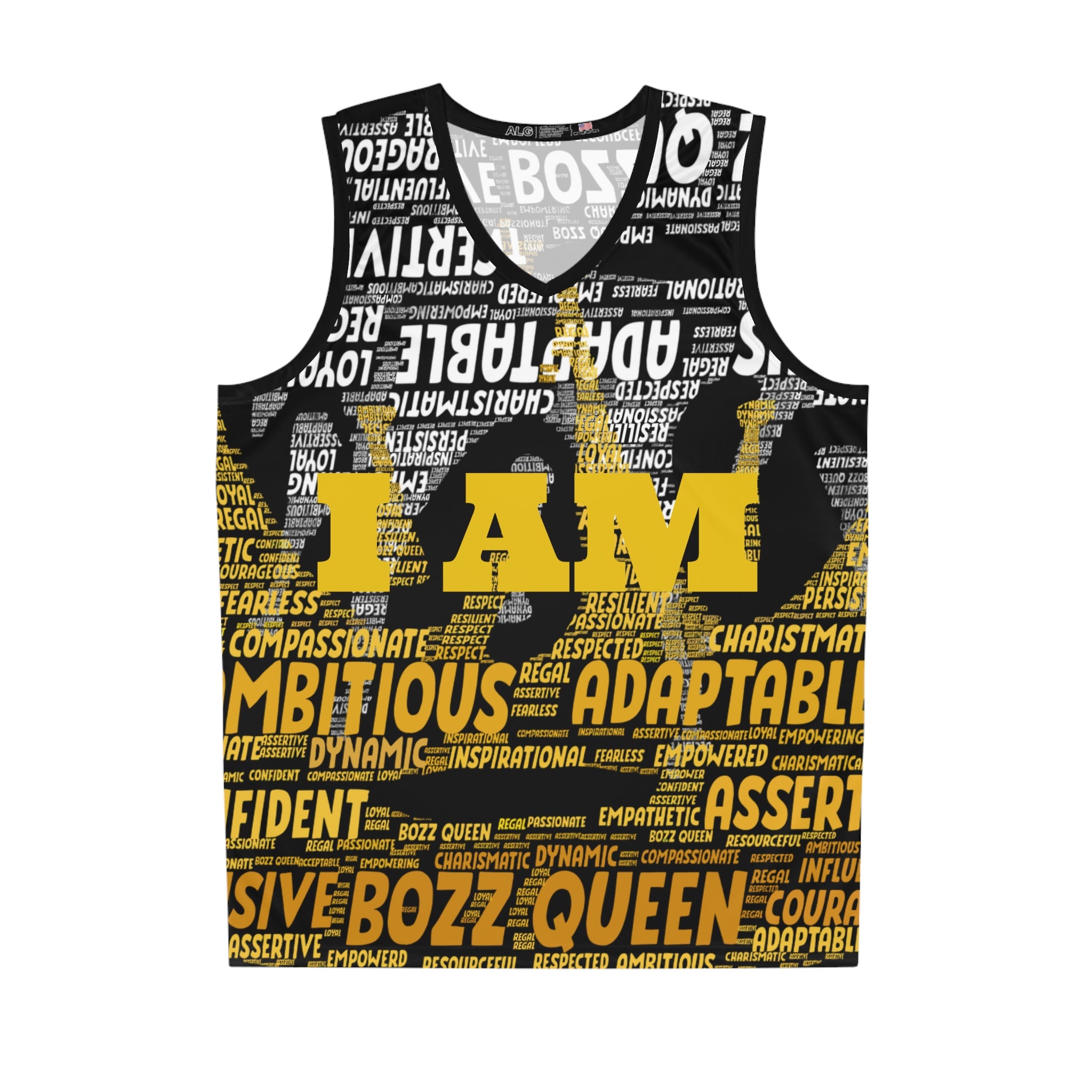 BOZZ QUEEN I AM Series Basketball Jersey - Empowering Athletic Wear