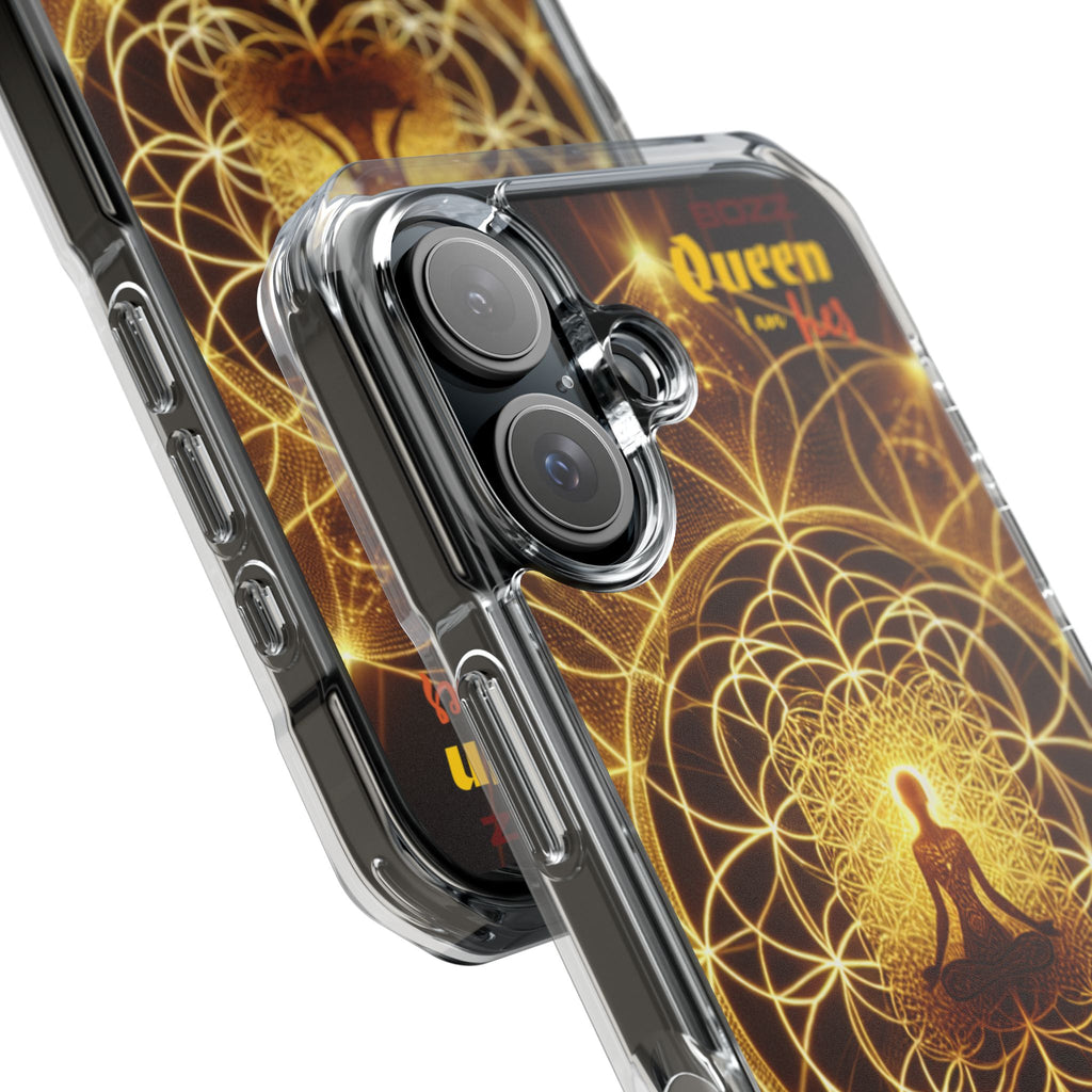 Spiritual Magnetic Phone Case - Boho Chic, Crystal Energy, Mindfulness Gift, Yoga Accessory, Meditation Decor