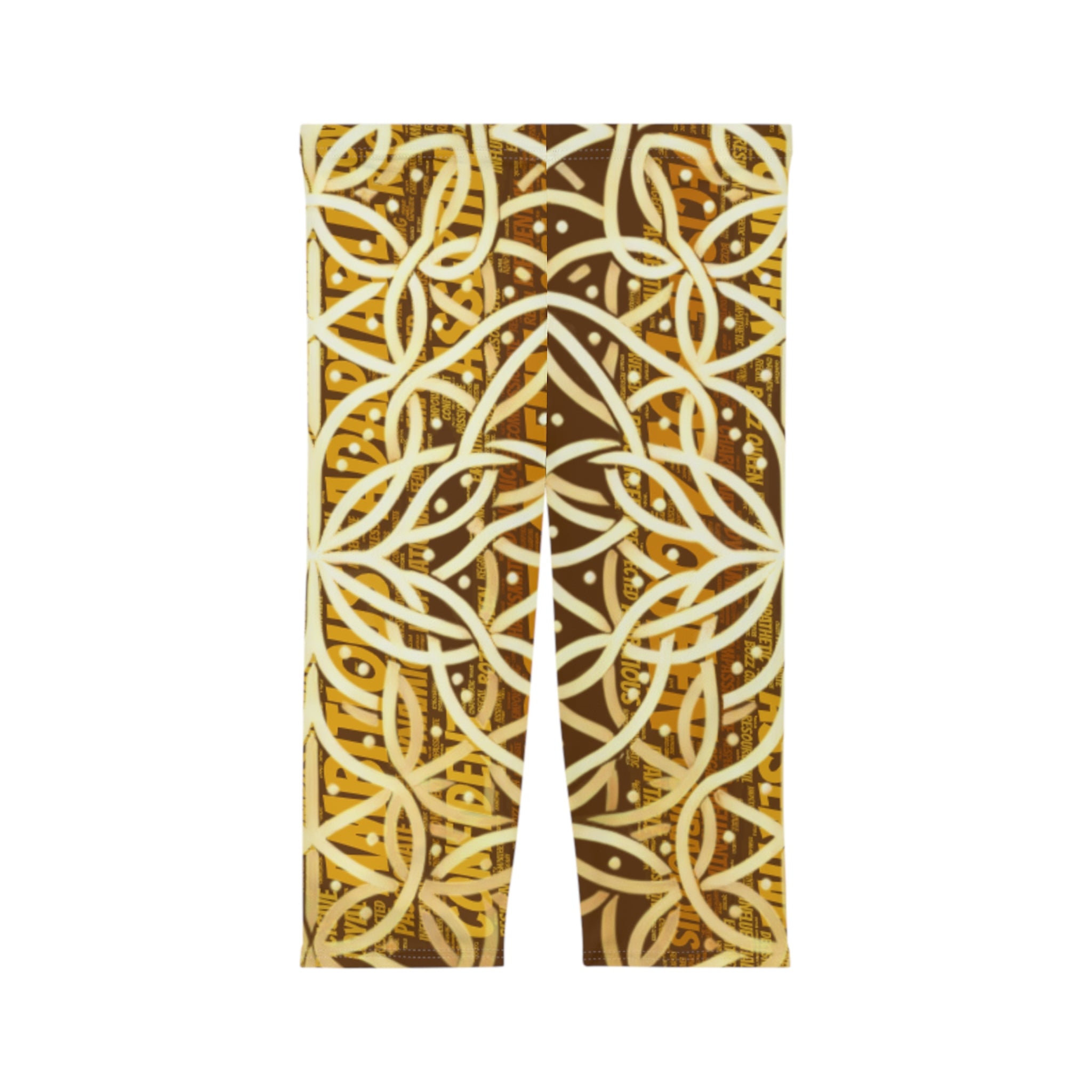 Brown Chic Women's Capri Leggings - Stylish Yoga Pants & Activewear