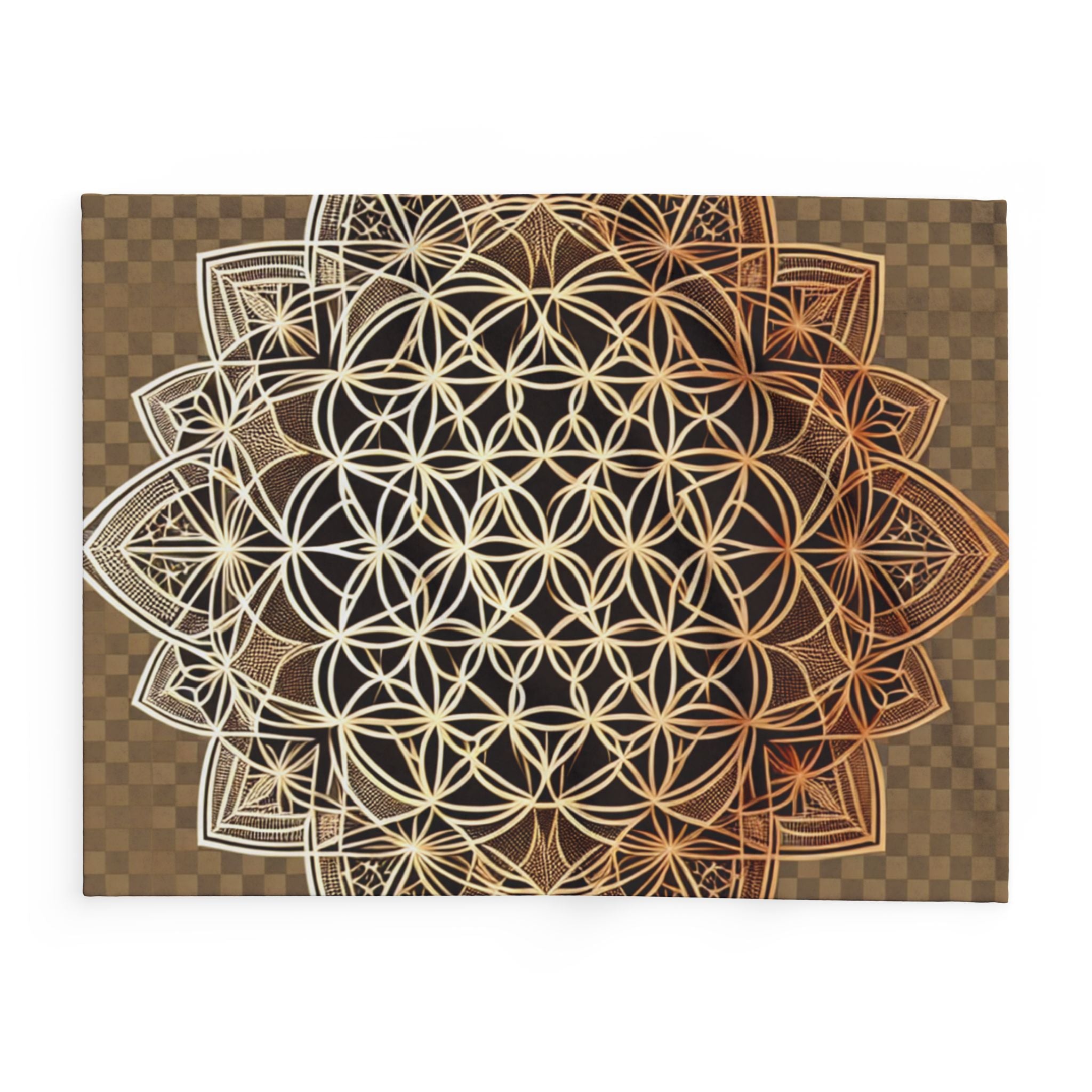 Cozy Mandala Fleece Blanket | Soft Warm Throw for Home & Travel, Yoga, Bohemian Decor, Gift for Any Occasion