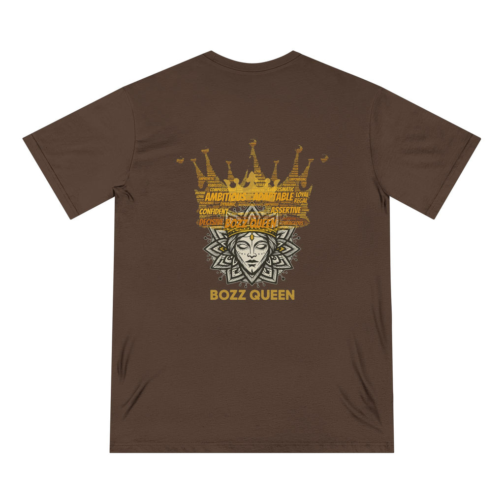 Bozz Queen Organic Staple Tee - Women's Graphic T-Shirt | Trendy Queen Shirt