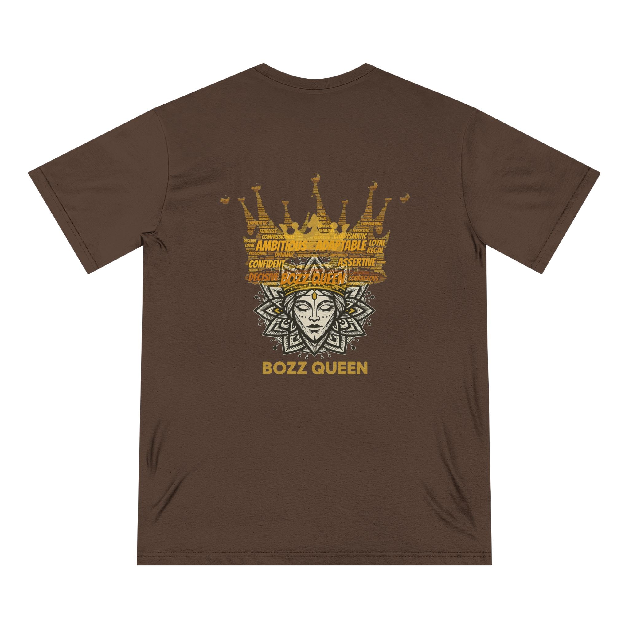Bozz Queen Organic Staple Tee - Women's Graphic T-Shirt | Trendy Queen Shirt