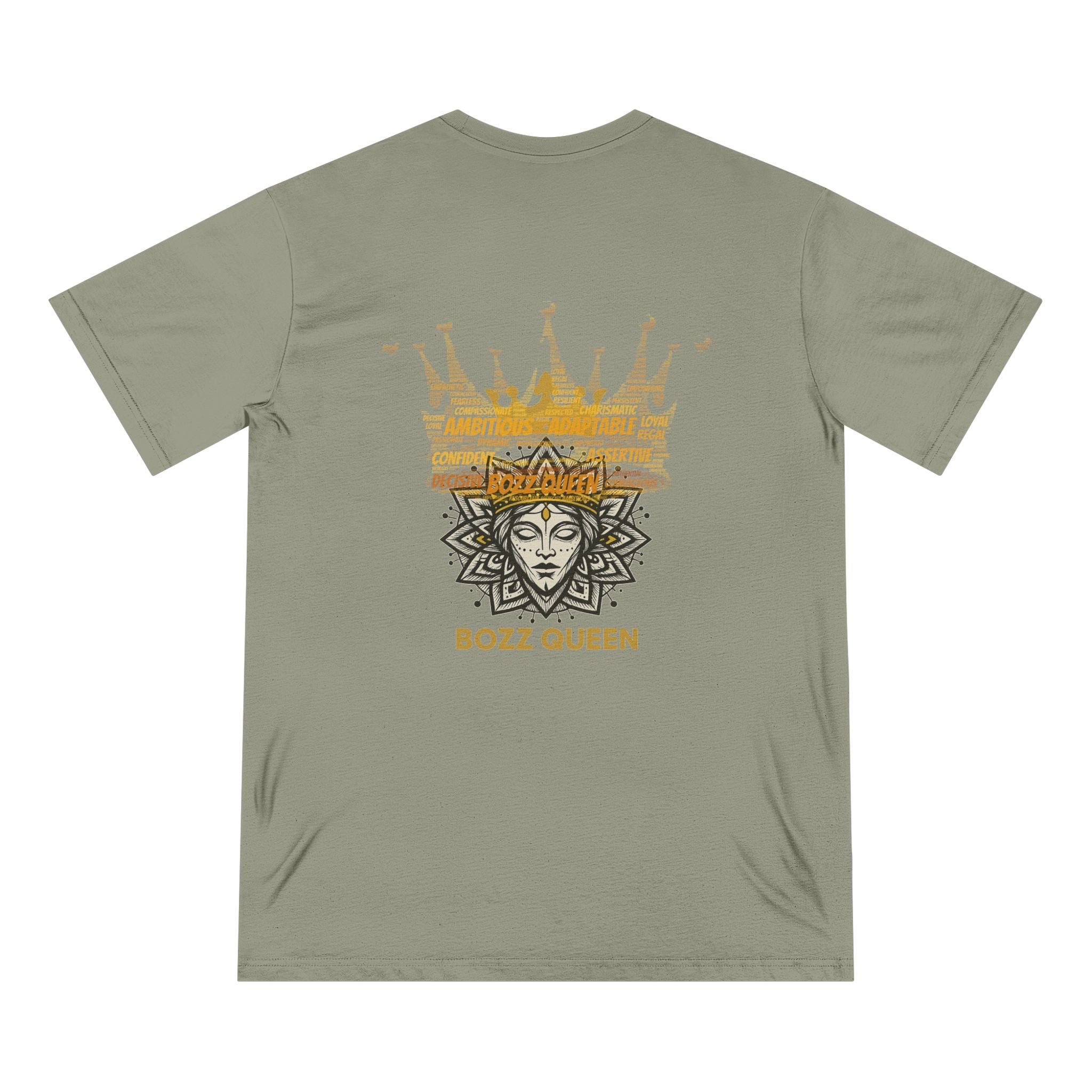 Bozz Queen Organic Staple Tee - Women's Graphic T-Shirt | Trendy Queen Shirt