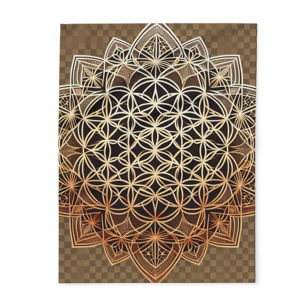 Cozy Mandala Fleece Blanket | Soft Warm Throw for Home & Travel, Yoga, Bohemian Decor, Gift for Any Occasion