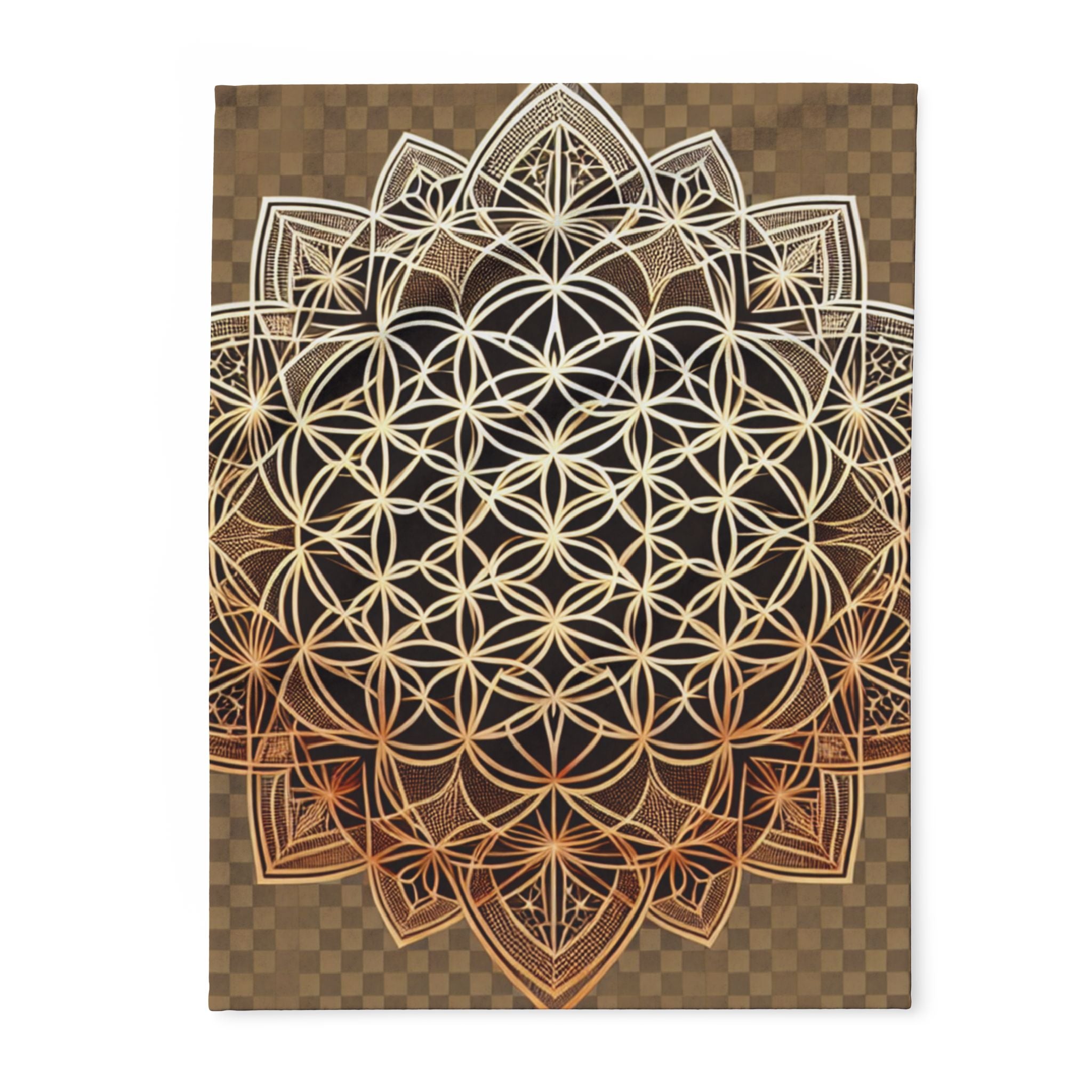 Cozy Mandala Fleece Blanket | Soft Warm Throw for Home & Travel, Yoga, Bohemian Decor, Gift for Any Occasion