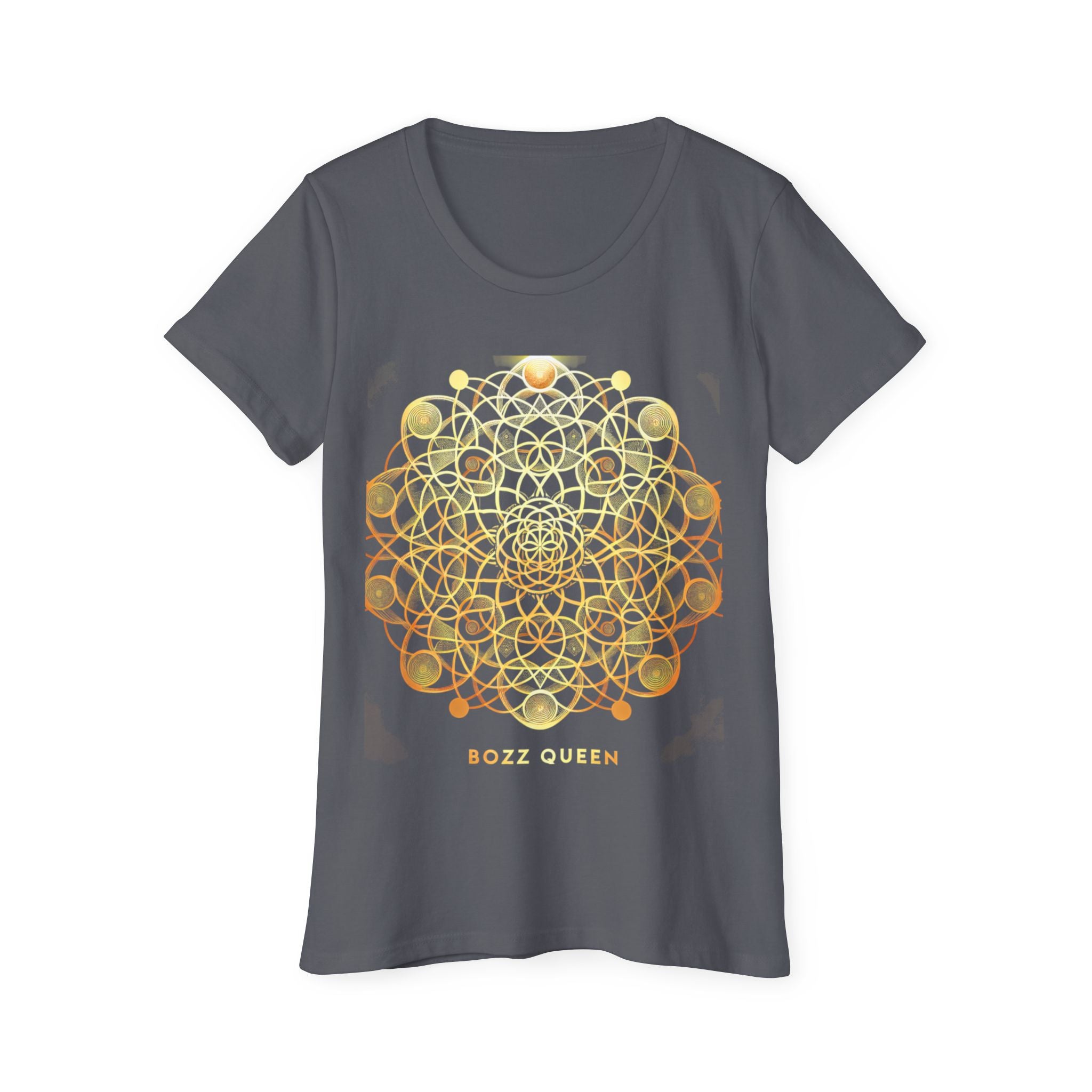 Bozz Queen Sacred Geometry Goddess T-Shirt - Women's Organic Cotton Tee