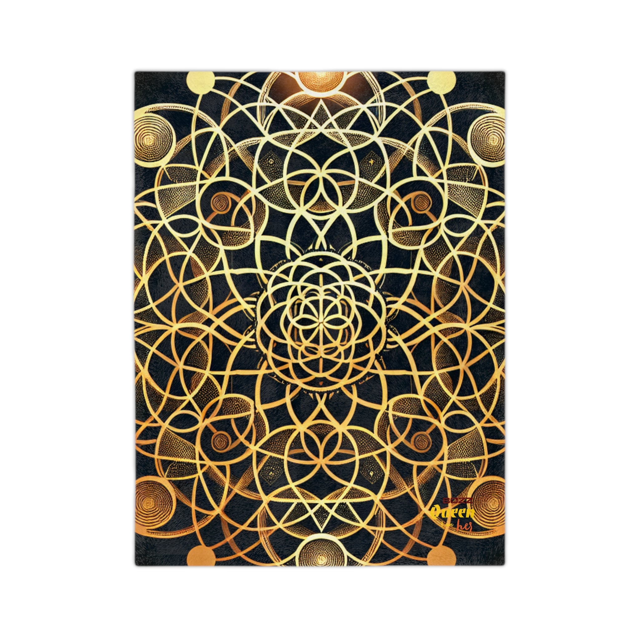 Bohemian Velvet Blanket from the Cosmos, Soft Microfiber Throw, Mindful Decor, Cozy Gift for Him/Her, Meditative Vibe, Home Warmth