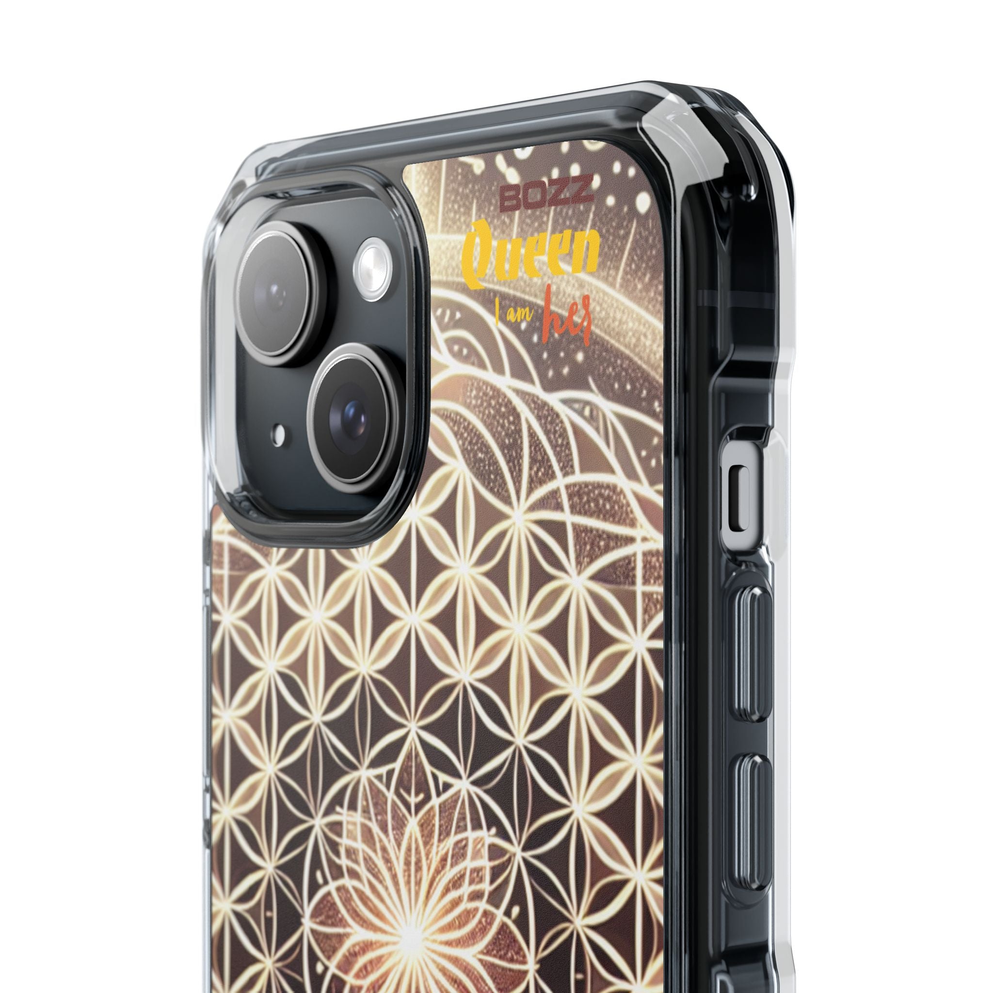 Magnetic Clear Impact Phone Cases, Protective Crystal Shells for Phone, Phone Accessories for Gift, Aura Design Case, Bohemian Style [...]