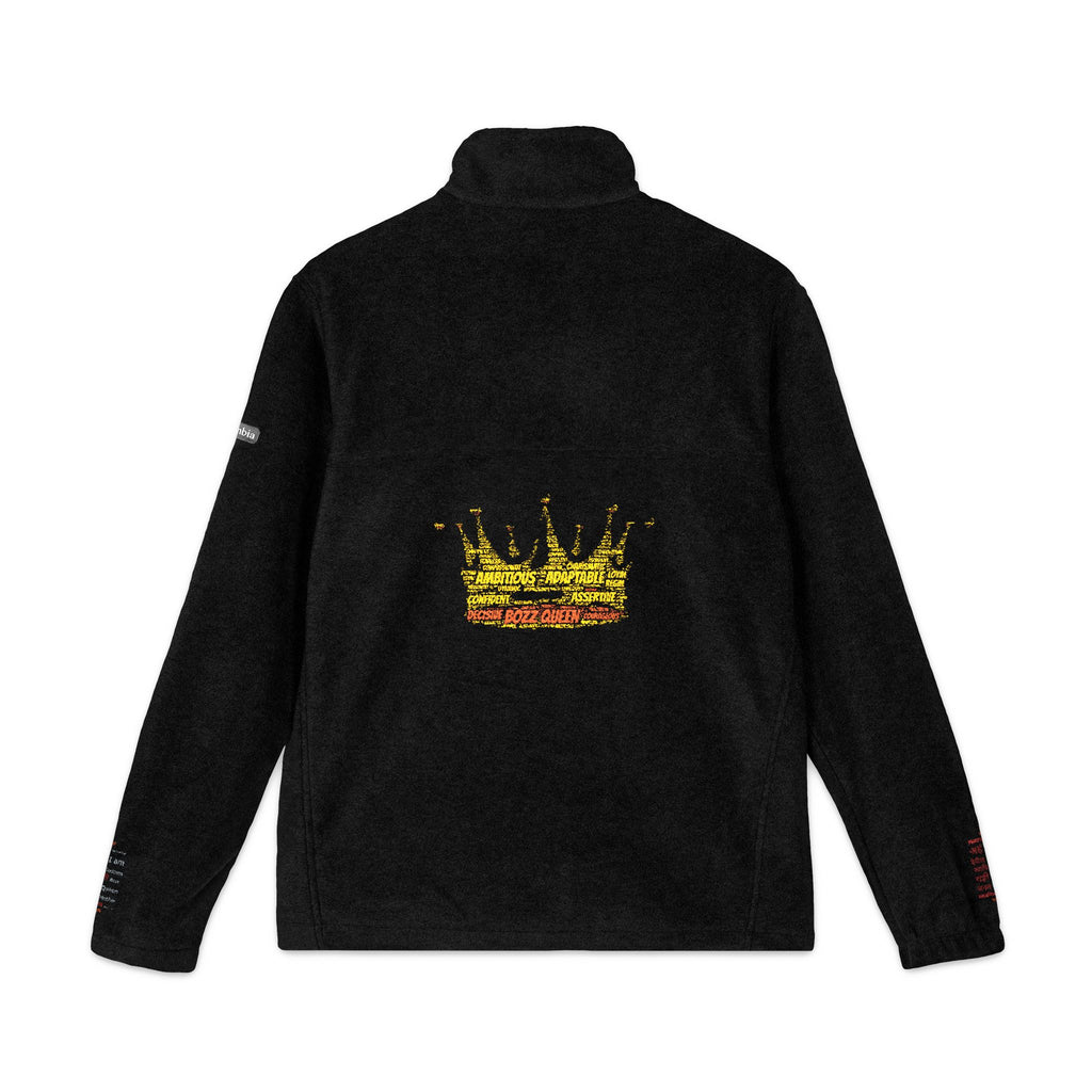 Queen of the Heart Embroidered Fleece Jacket - Bozz Queen Unisex Cozy Outerwear