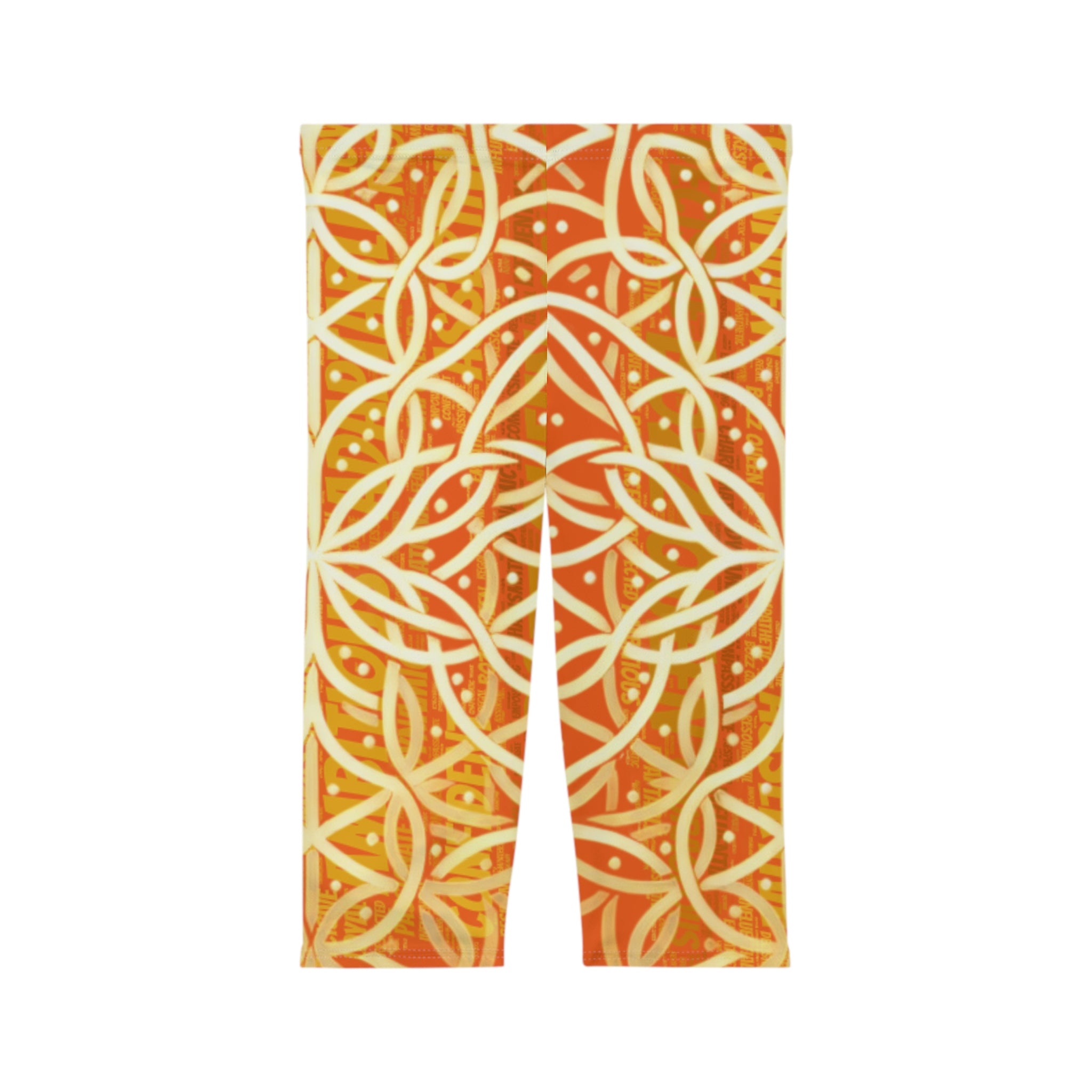 Orange Chic Women's Capri Leggings - Stylish Yoga Pants & Activewear