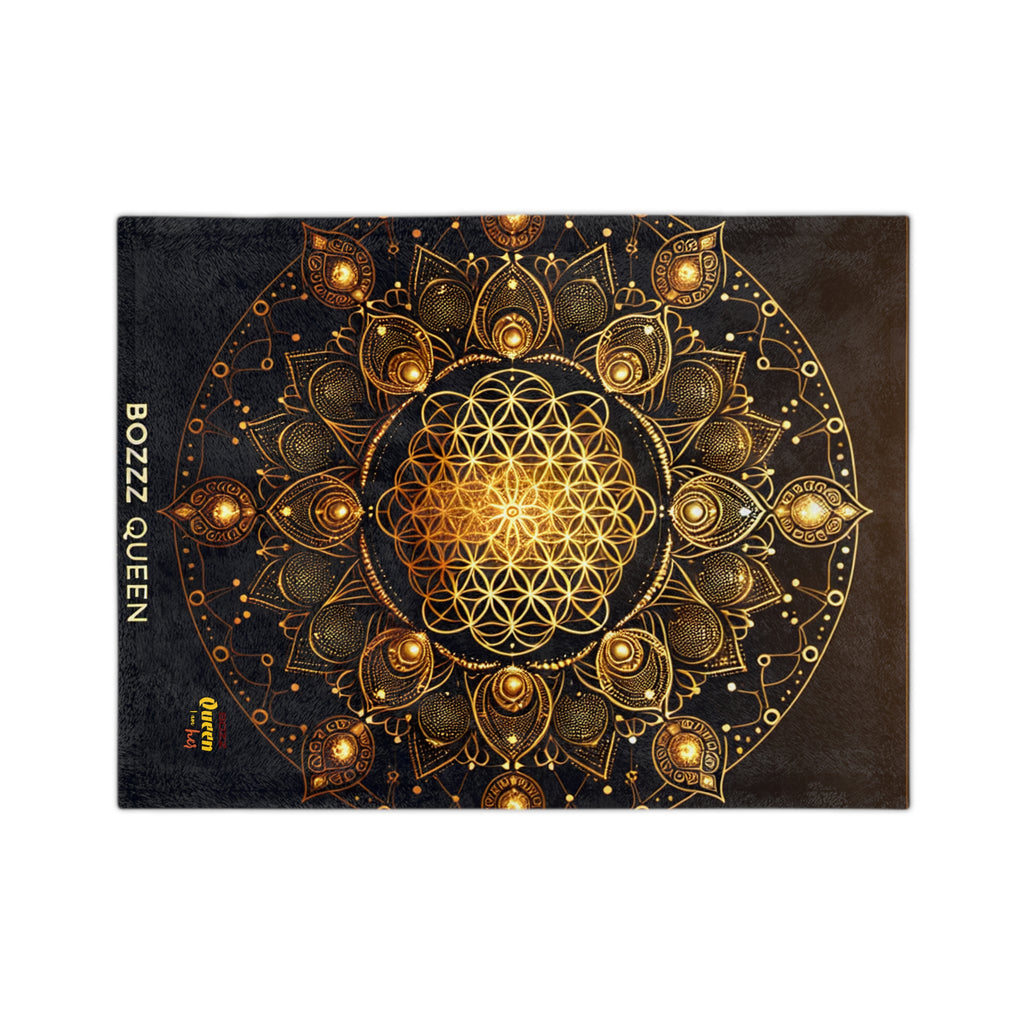 Mandala Velvet Blanket - Cozy Gift for Bohemian Decor, Home Accents, Meditation, Yoga, Queen Gifts