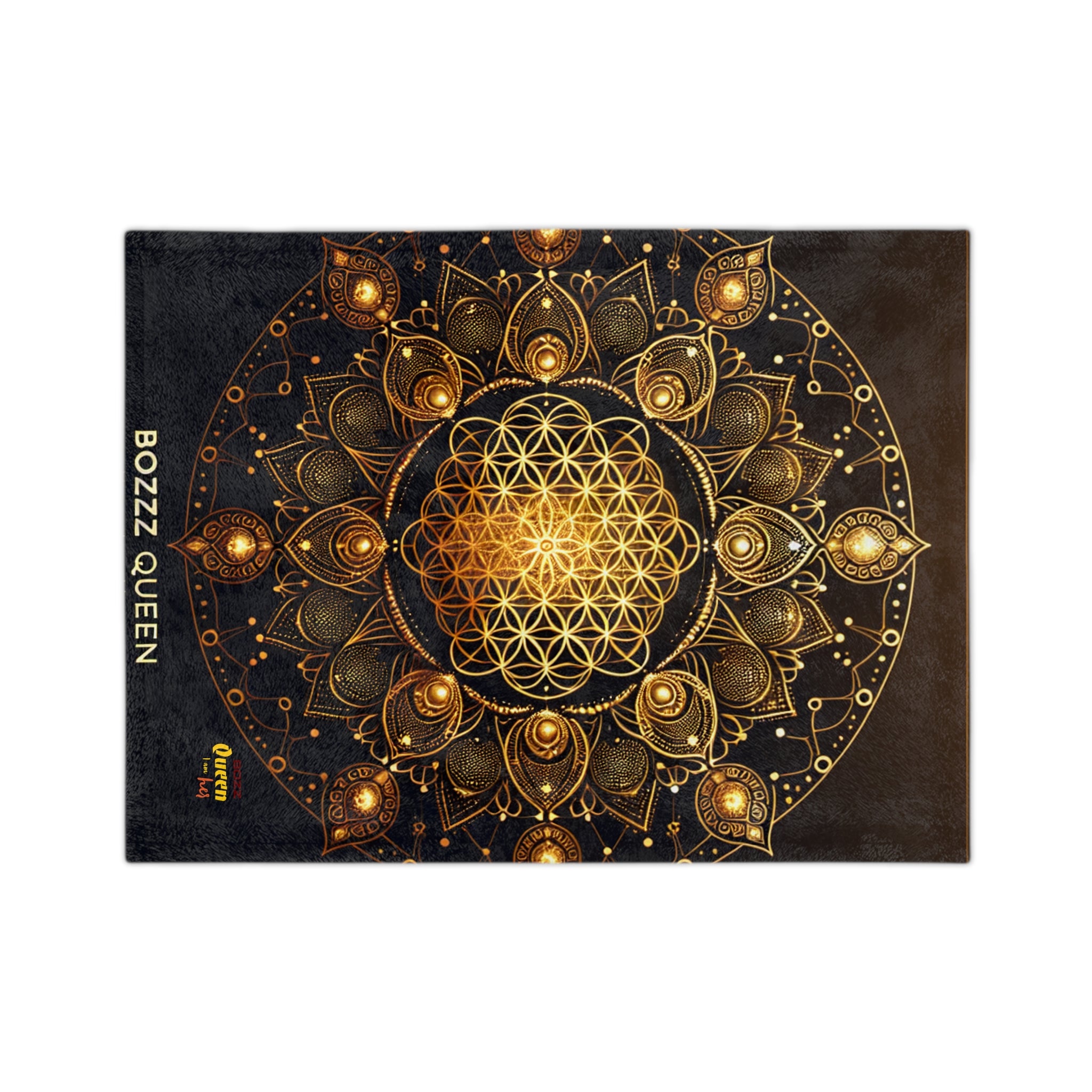 Mandala Velvet Blanket - Cozy Gift for Bohemian Decor, Home Accents, Meditation, Yoga, Queen Gifts