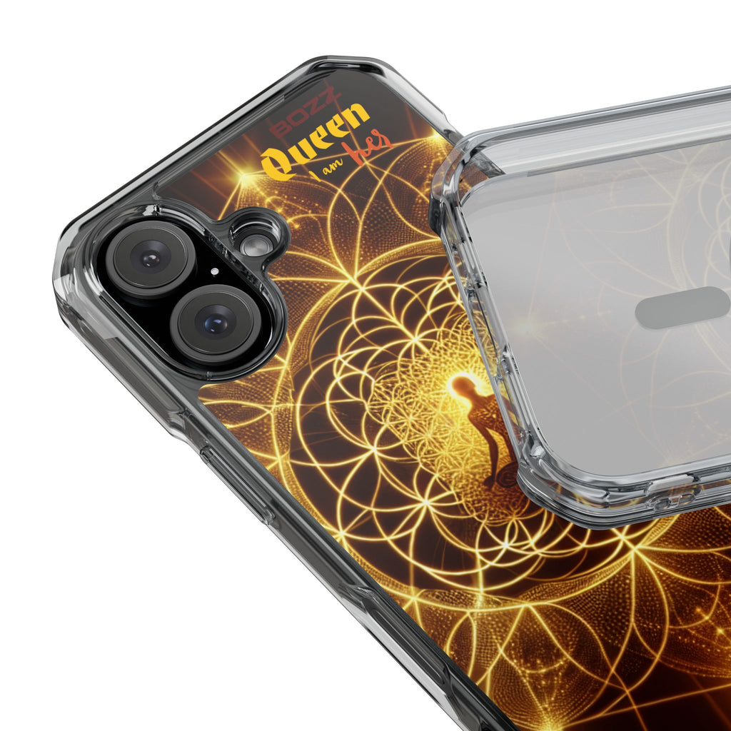 Spiritual Magnetic Phone Case - Boho Chic, Crystal Energy, Mindfulness Gift, Yoga Accessory, Meditation Decor