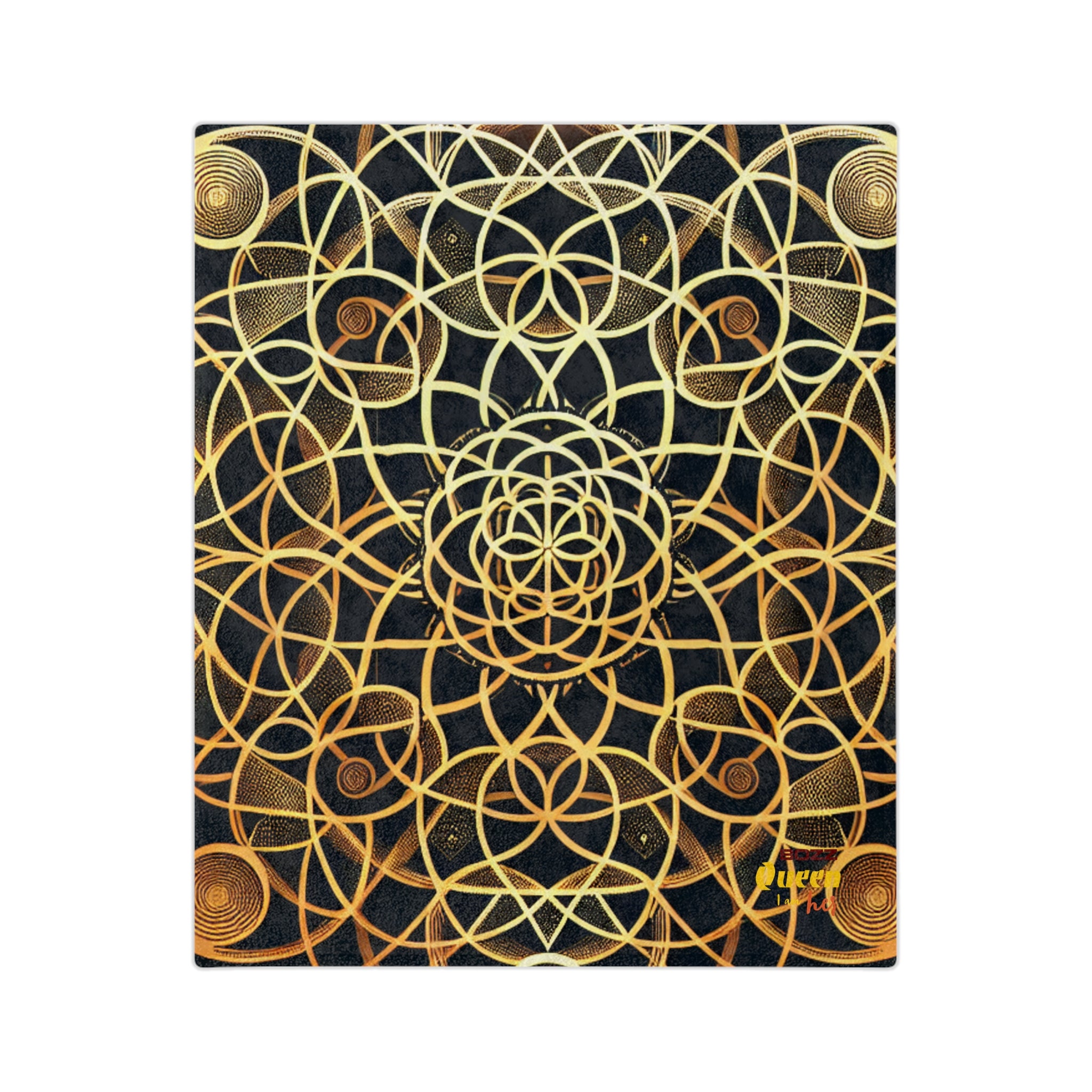 Bohemian Velvet Blanket from the Cosmos, Soft Microfiber Throw, Mindful Decor, Cozy Gift for Him/Her, Meditative Vibe, Home Warmth