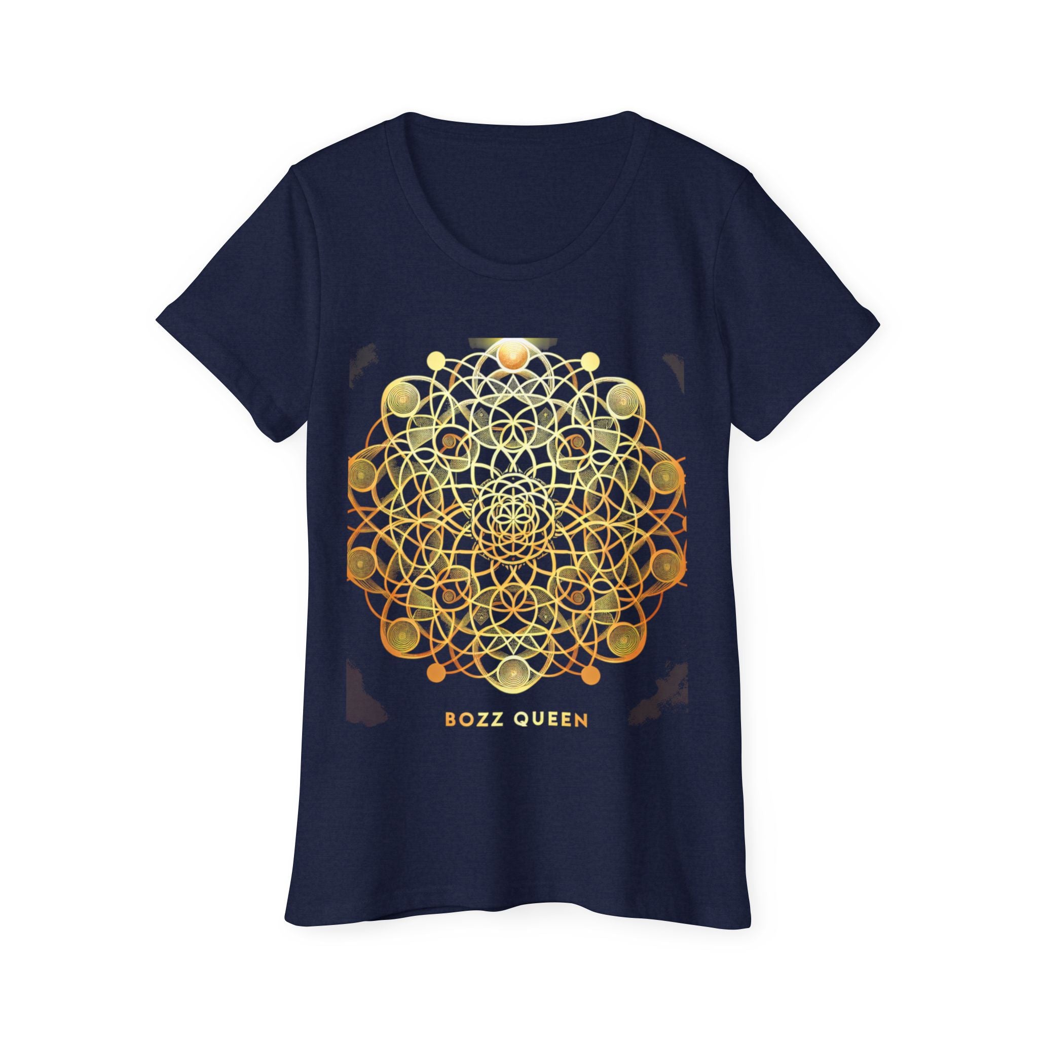 Bozz Queen Sacred Geometry Goddess T-Shirt - Women's Organic Cotton Tee