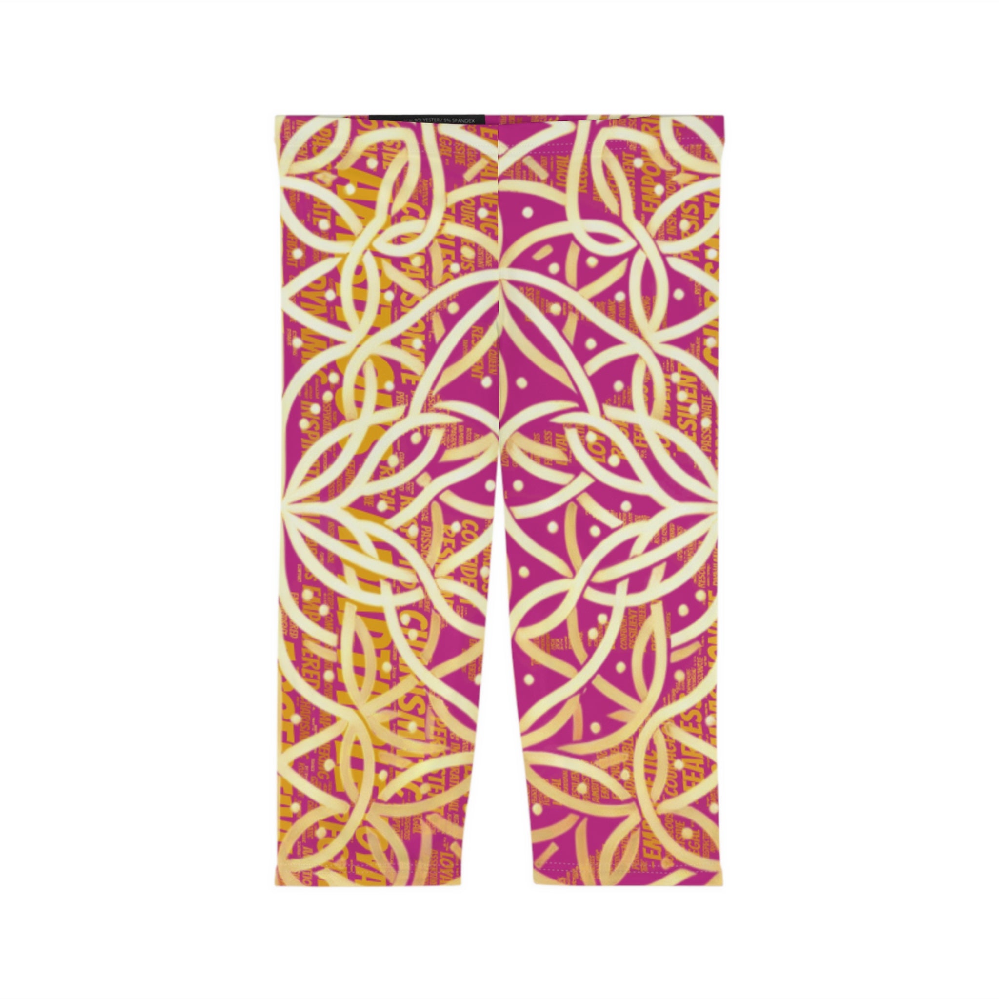 Pink Chic Women's Capri Leggings - Stylish Yoga Pants & Activewear