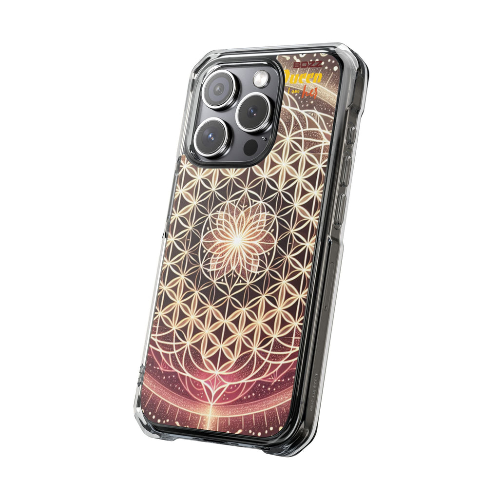 Magnetic Clear Impact Phone Cases, Protective Crystal Shells for Phone, Phone Accessories for Gift, Aura Design Case, Bohemian Style [...]