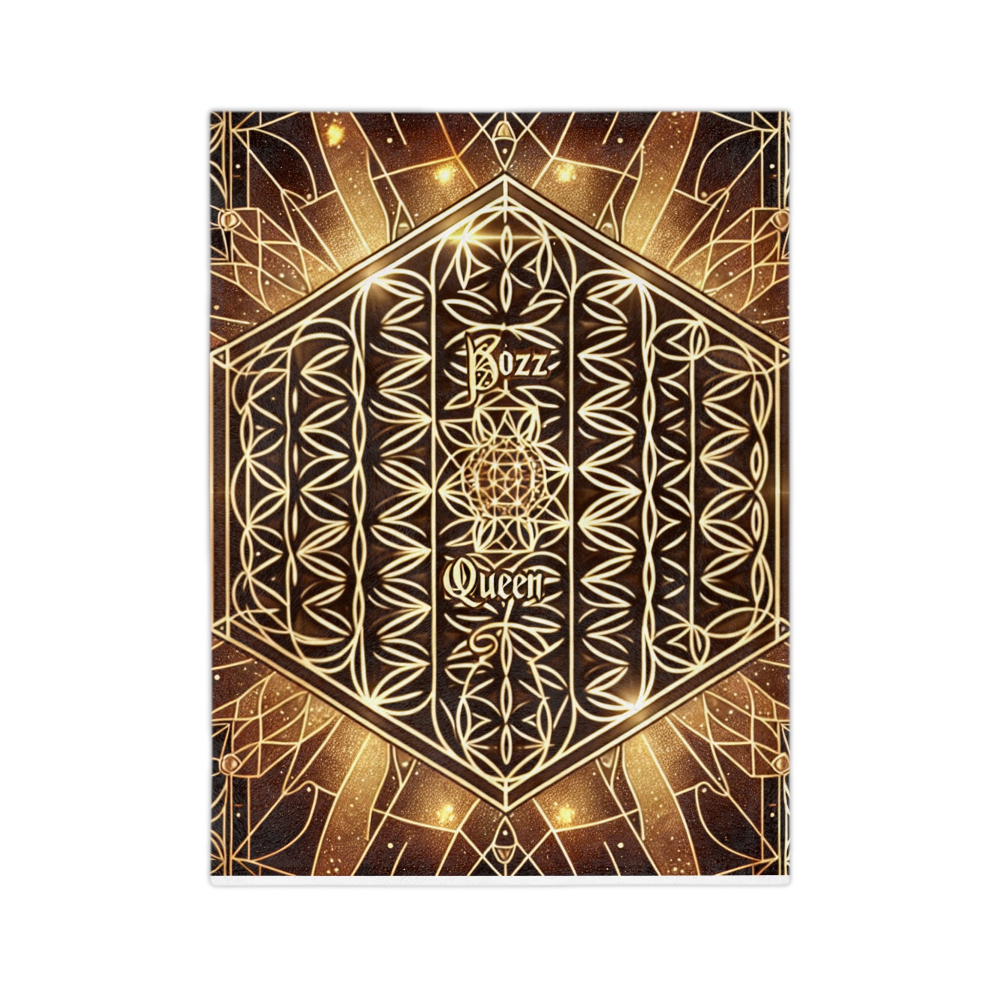 Boho Velveteen Microfiber Blanket - Cozy Luxury Throw for Home, Gift for Her, Astrology Decor, Celebration, Queen Vibes