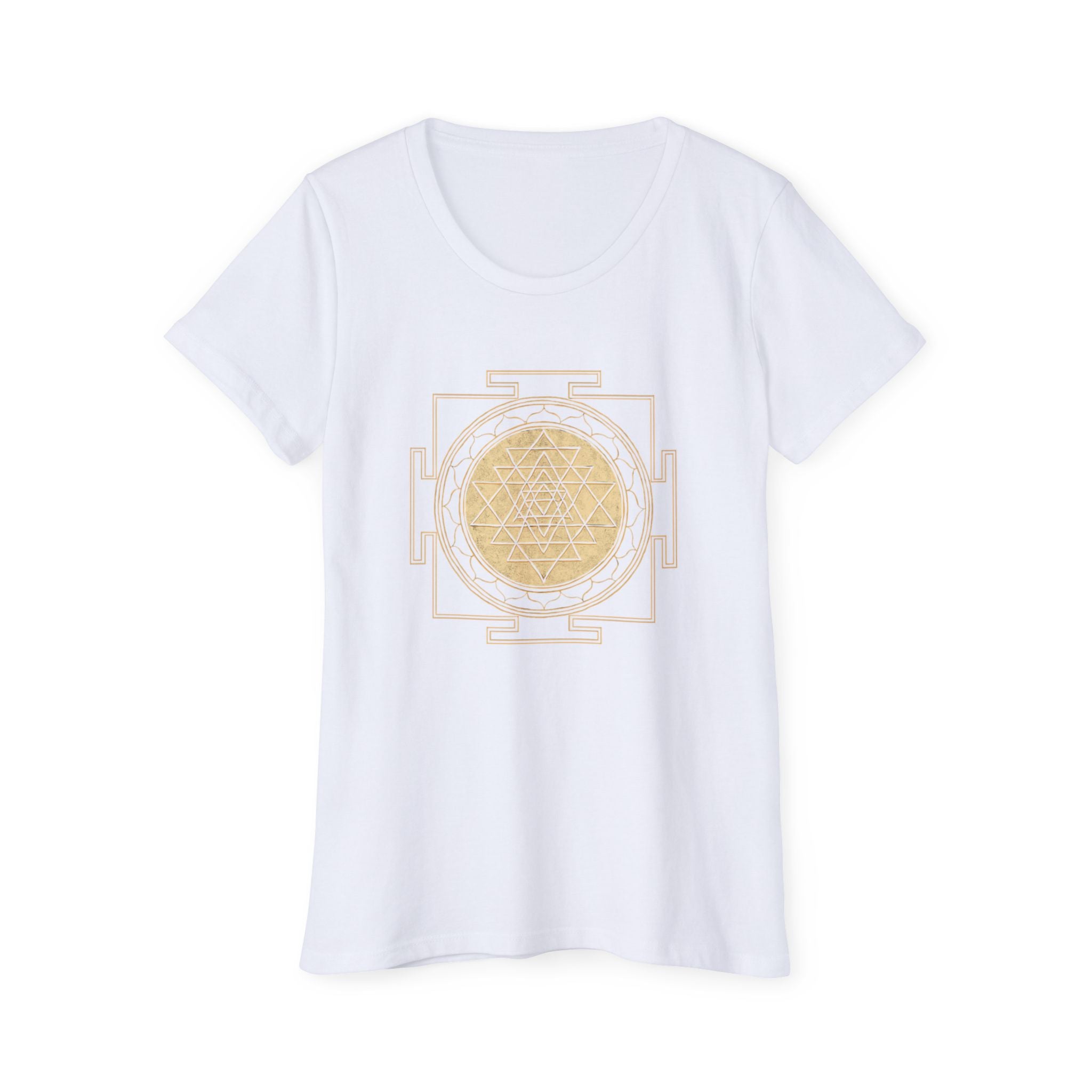 Bozz Queen Sri Yantra Sacred Geometry T-Shirt - Women's Organic Cotton Tee