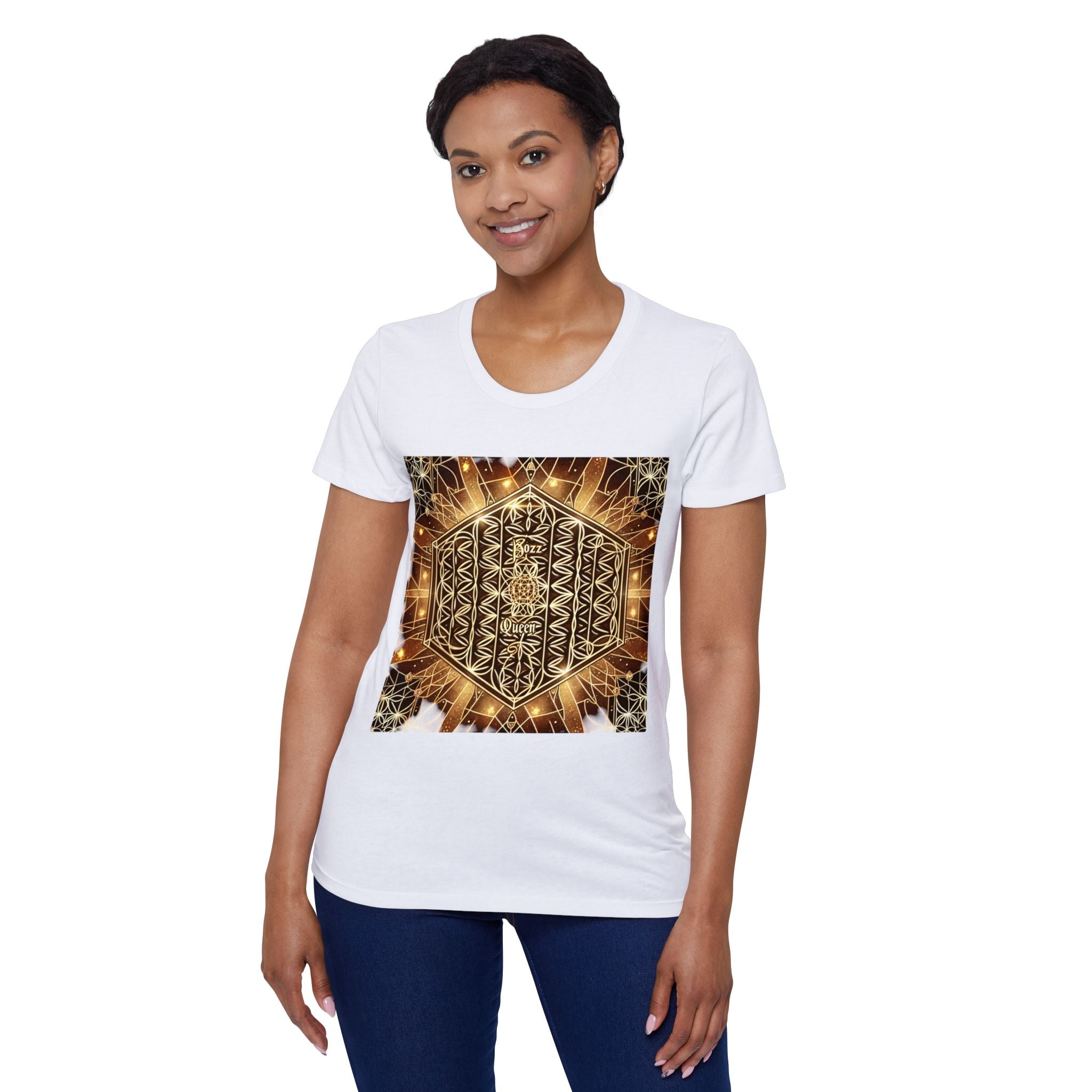 Bozz Queen Sacred Geometry Goddess T-Shirt - Women's Organic Cotton Tee