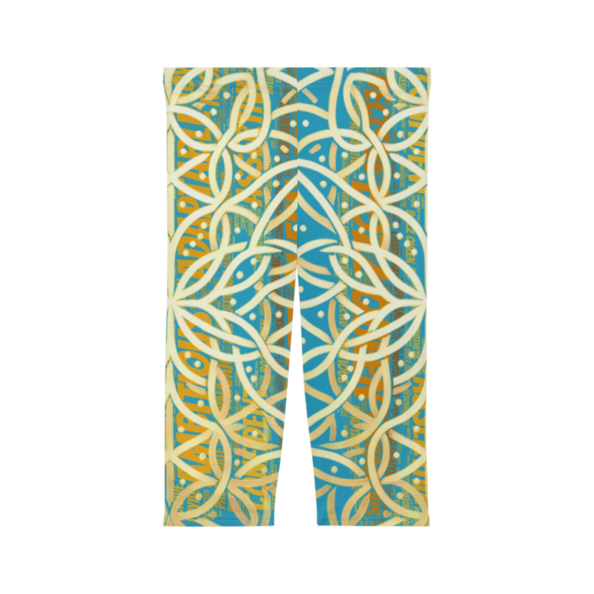 Turquoise Chic Women's Capri Leggings - Stylish Yoga Pants & Activewear