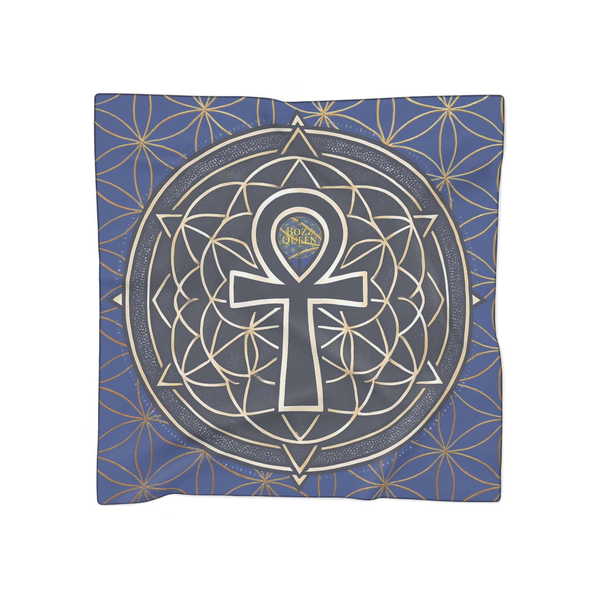 Flower of Life Meditation Scarf - Sacred Geometry Spiritual Accessory