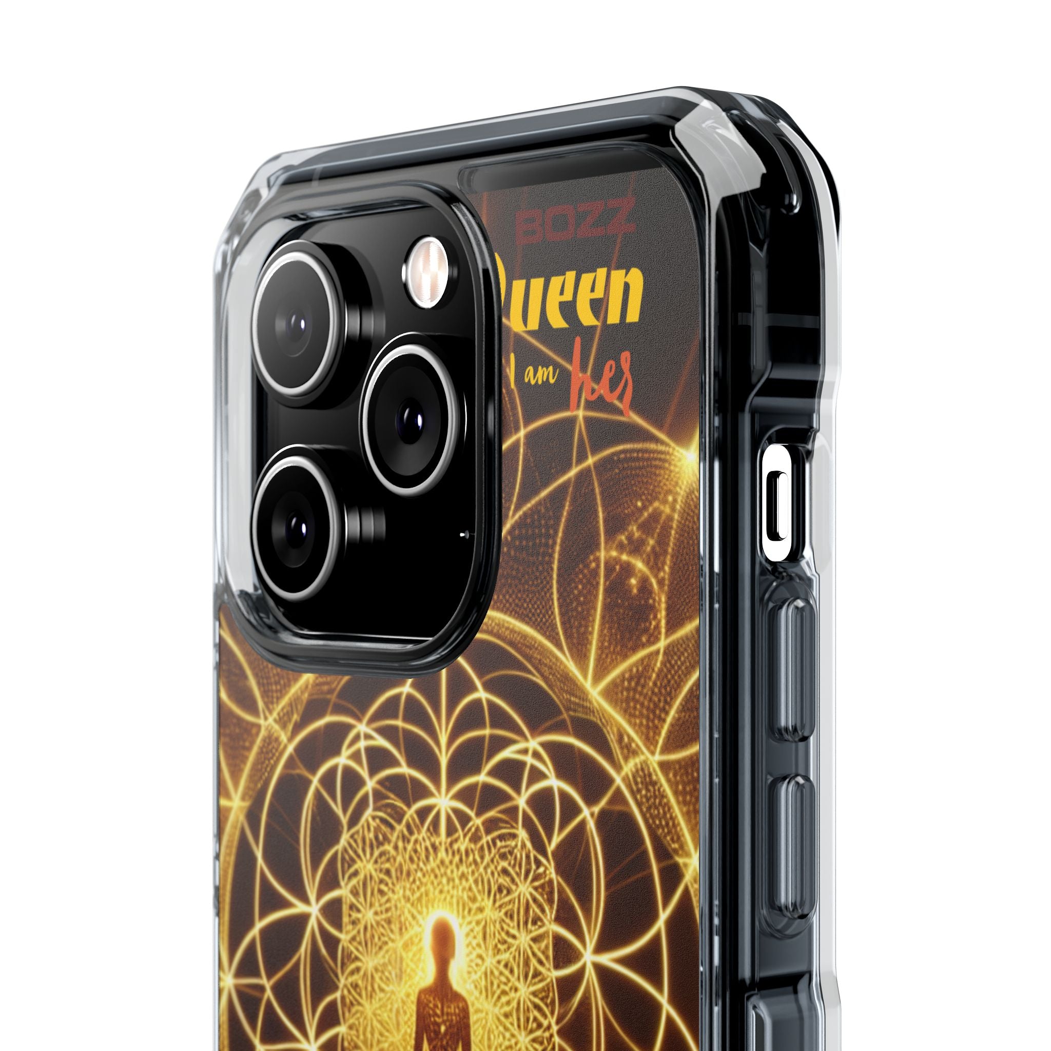 Spiritual Magnetic Phone Case - Boho Chic, Crystal Energy, Mindfulness Gift, Yoga Accessory, Meditation Decor