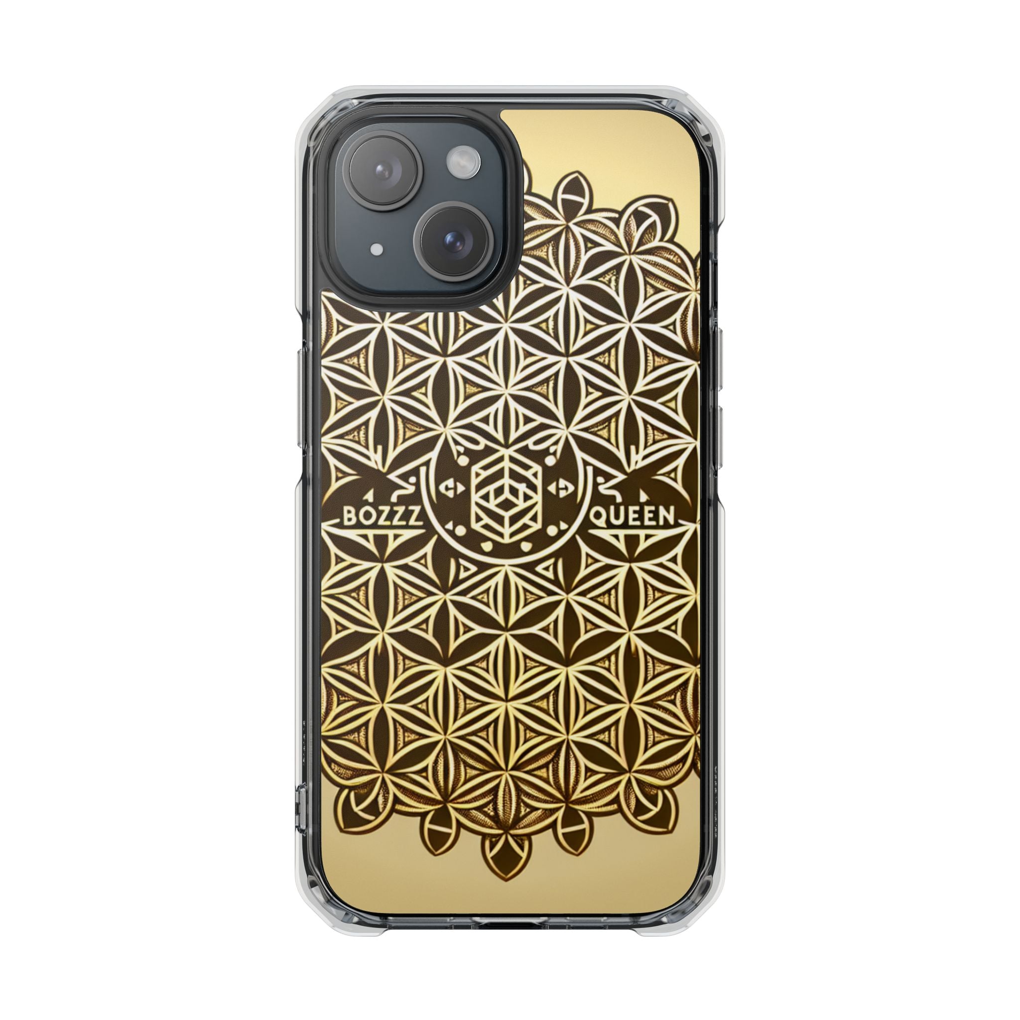 Magnetic Phone Case with Geometric Design, Aesthetic Impact Case for iPhone, Unique Phone Accessories, Gift for Her, Trendy Tech Gadget