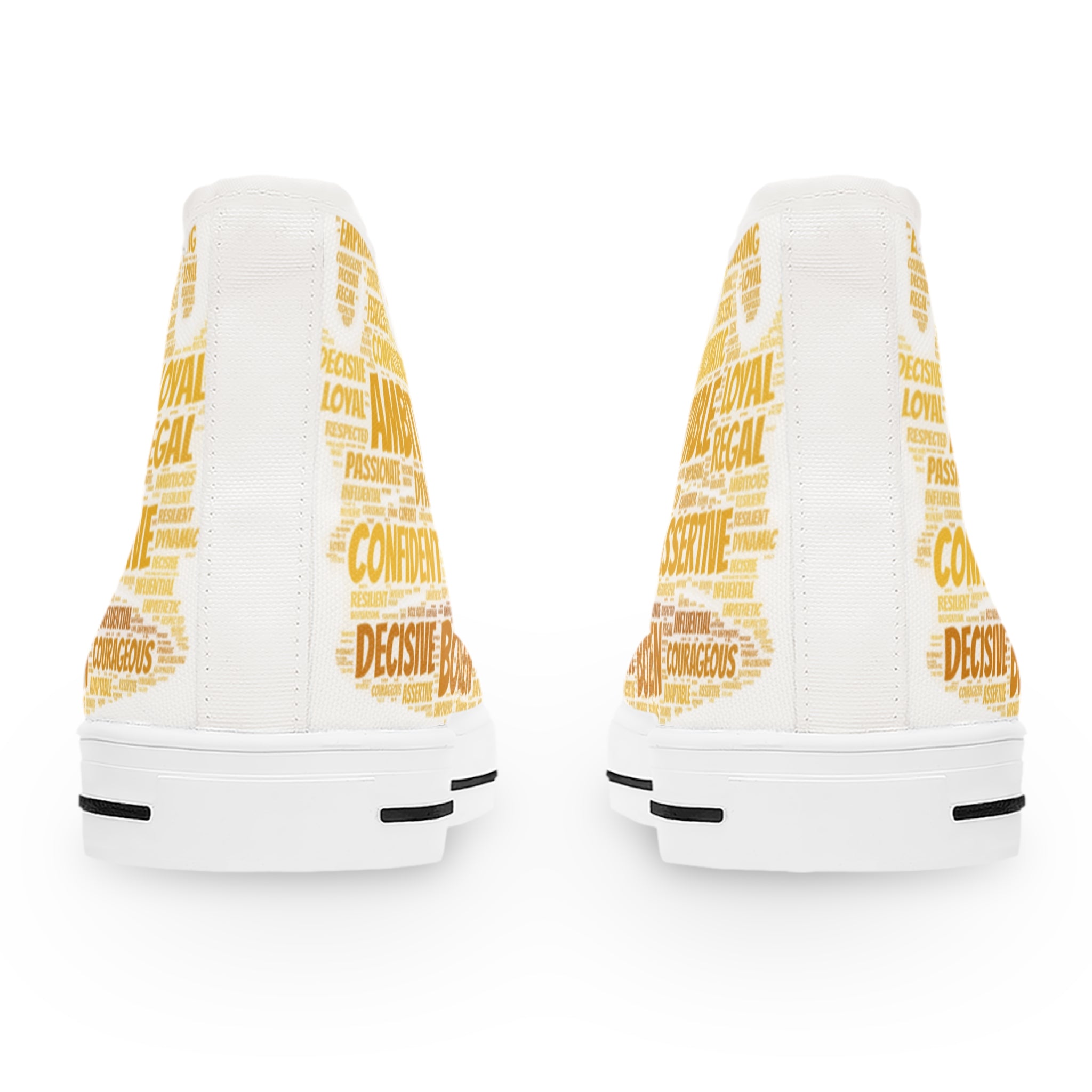 BOZZ QUEEN Empowerment High-Top Sneakers - Women's Fashion Sneakers for Confident Style