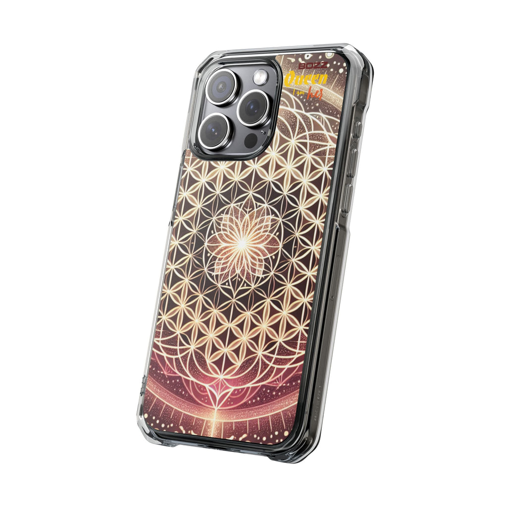 Magnetic Clear Impact Phone Cases, Protective Crystal Shells for Phone, Phone Accessories for Gift, Aura Design Case, Bohemian Style [...]
