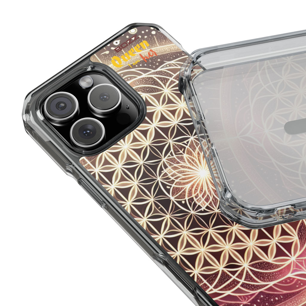 Magnetic Clear Impact Phone Cases, Protective Crystal Shells for Phone, Phone Accessories for Gift, Aura Design Case, Bohemian Style [...]