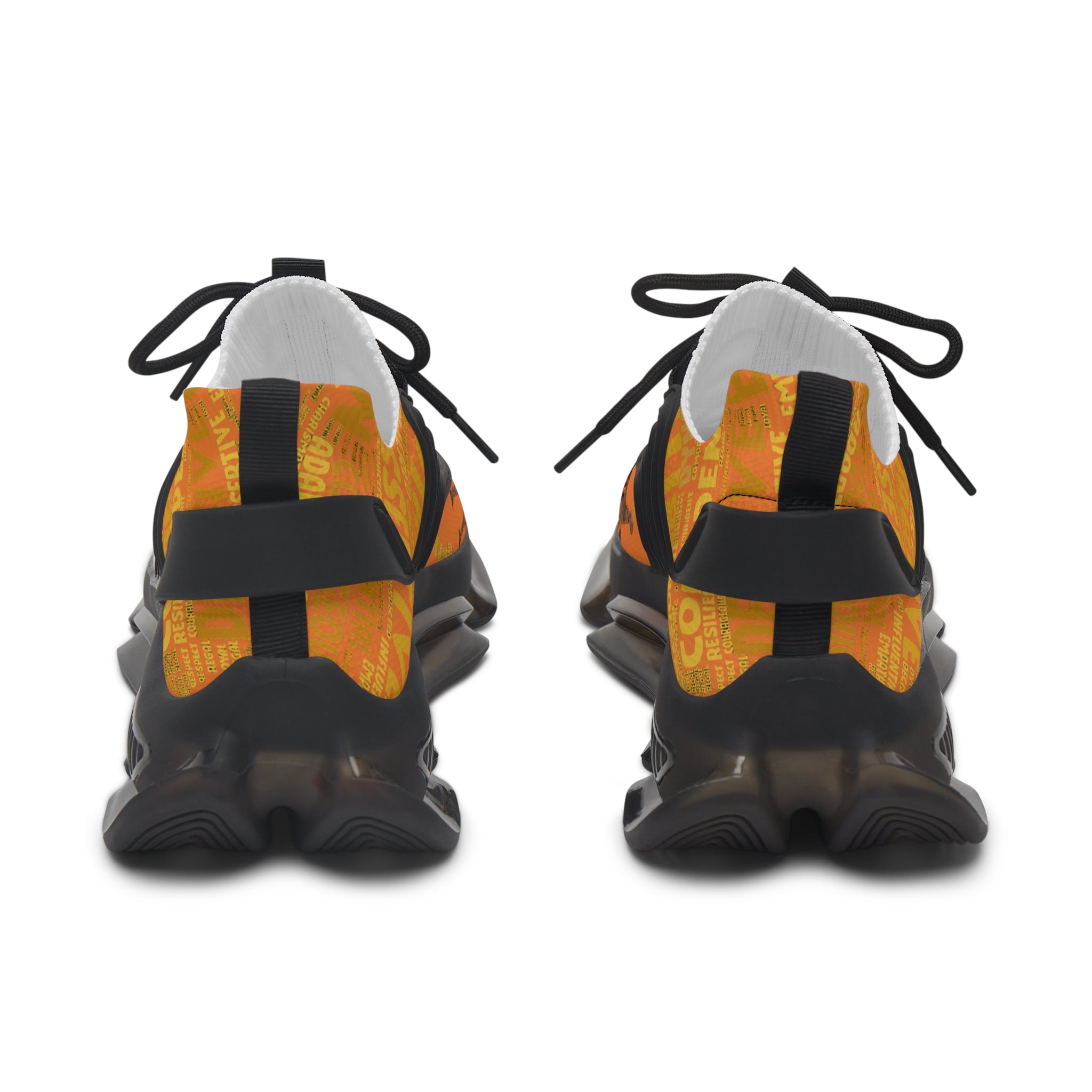 I AM Series Women's Mesh Sneakers - Orange Lightweight Athletic Shoes