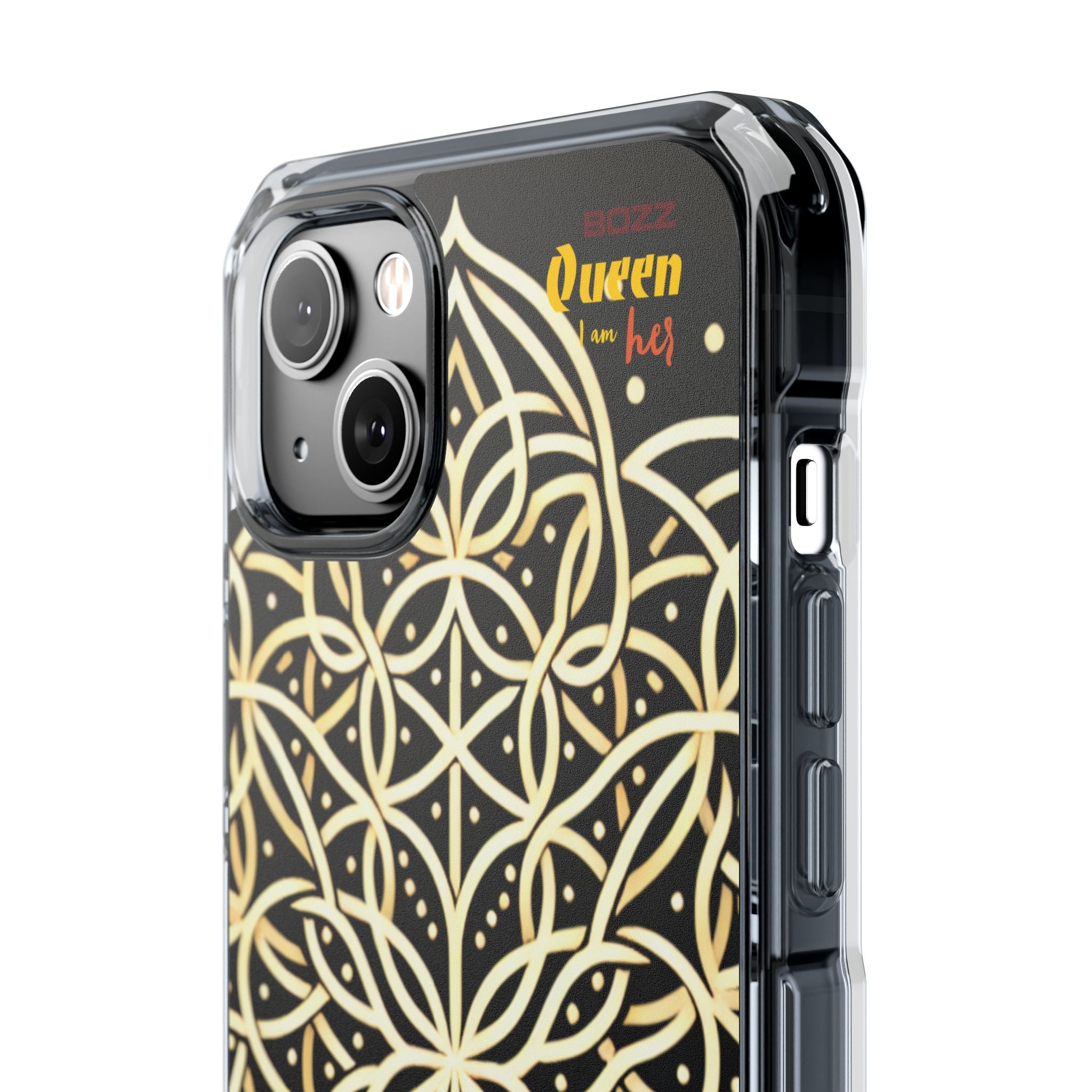 Elegant Floral Magnetic Phone Case, Clear Protective Cover, Unique Gift, Spring Accessories, Phone Protection, Trendy Case