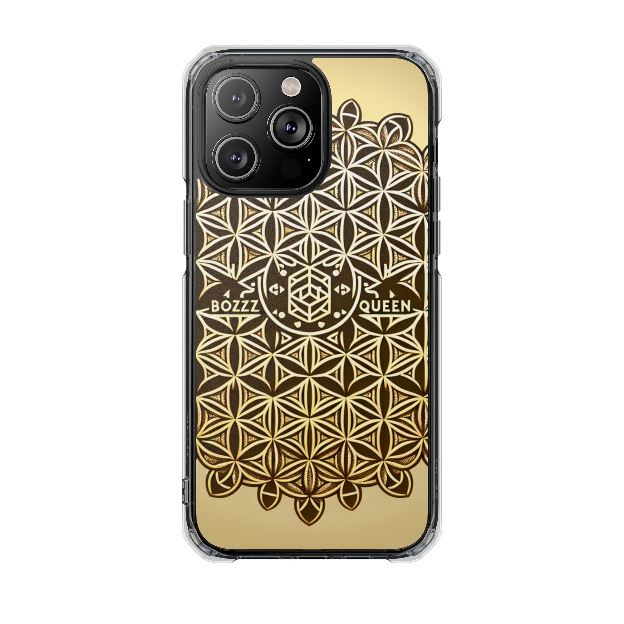Magnetic Phone Case with Geometric Design, Aesthetic Impact Case for iPhone, Unique Phone Accessories, Gift for Her, Trendy Tech Gadget