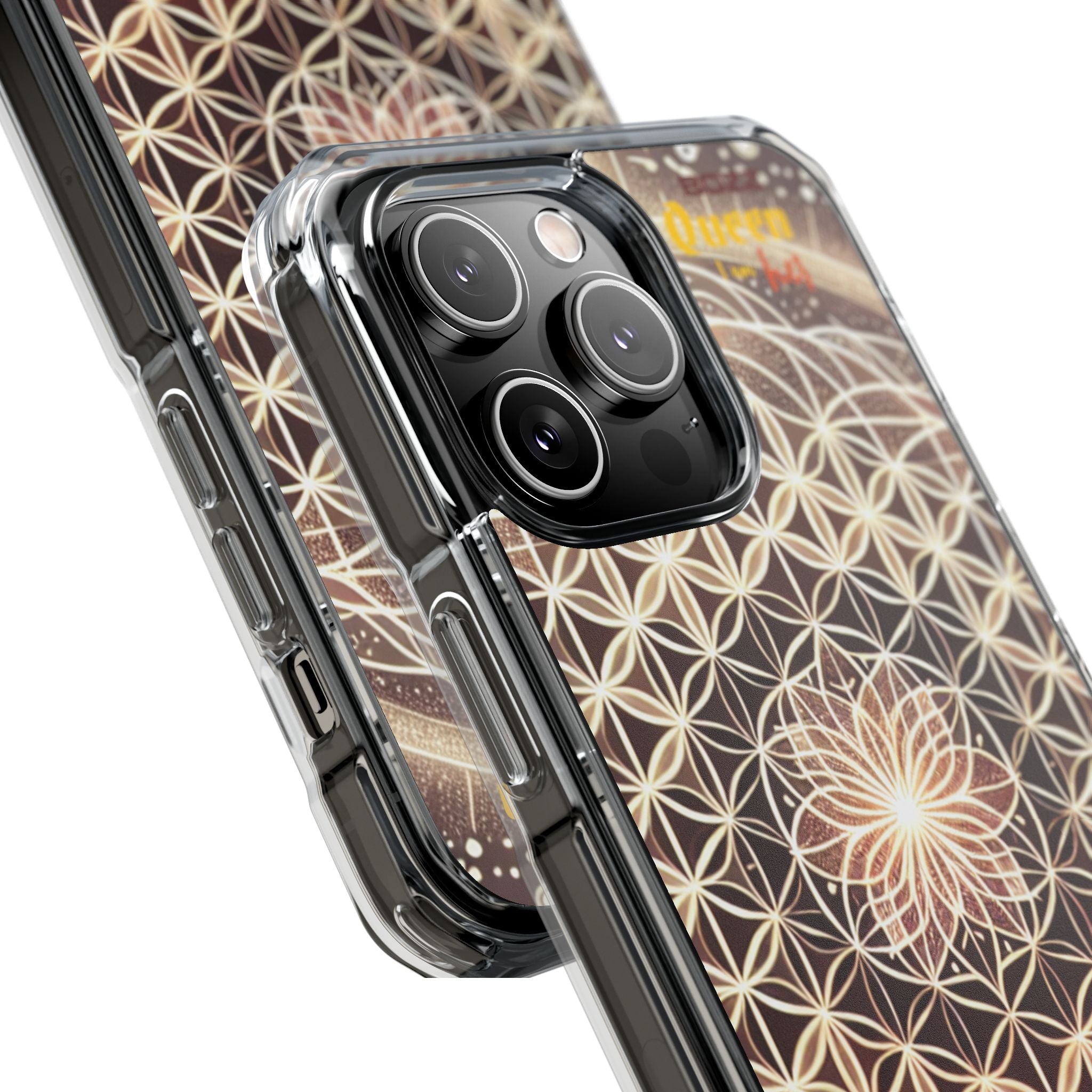 Magnetic Clear Impact Phone Cases, Protective Crystal Shells for Phone, Phone Accessories for Gift, Aura Design Case, Bohemian Style [...]