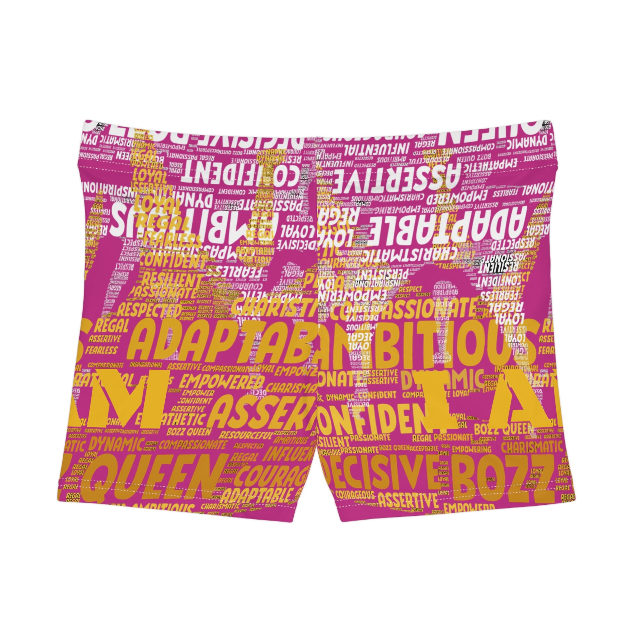 Pink I AM Series Women's Empowerment Shorts - Motivational Activewear