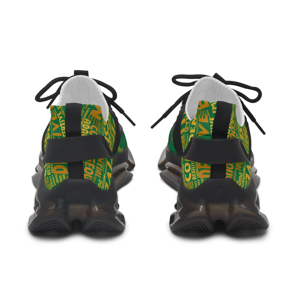 I AM Series Dark Green Women's Mesh Sneakers - Lightweight Athletic Shoes