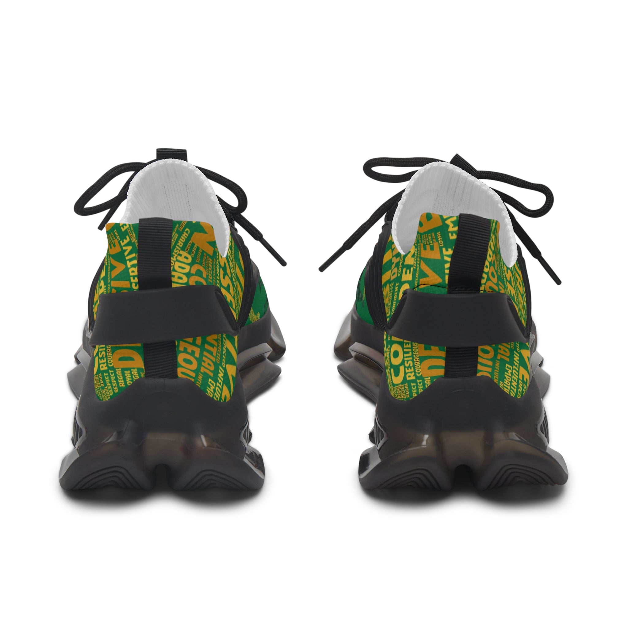 I AM Series Dark Green Women's Mesh Sneakers - Lightweight Athletic Shoes
