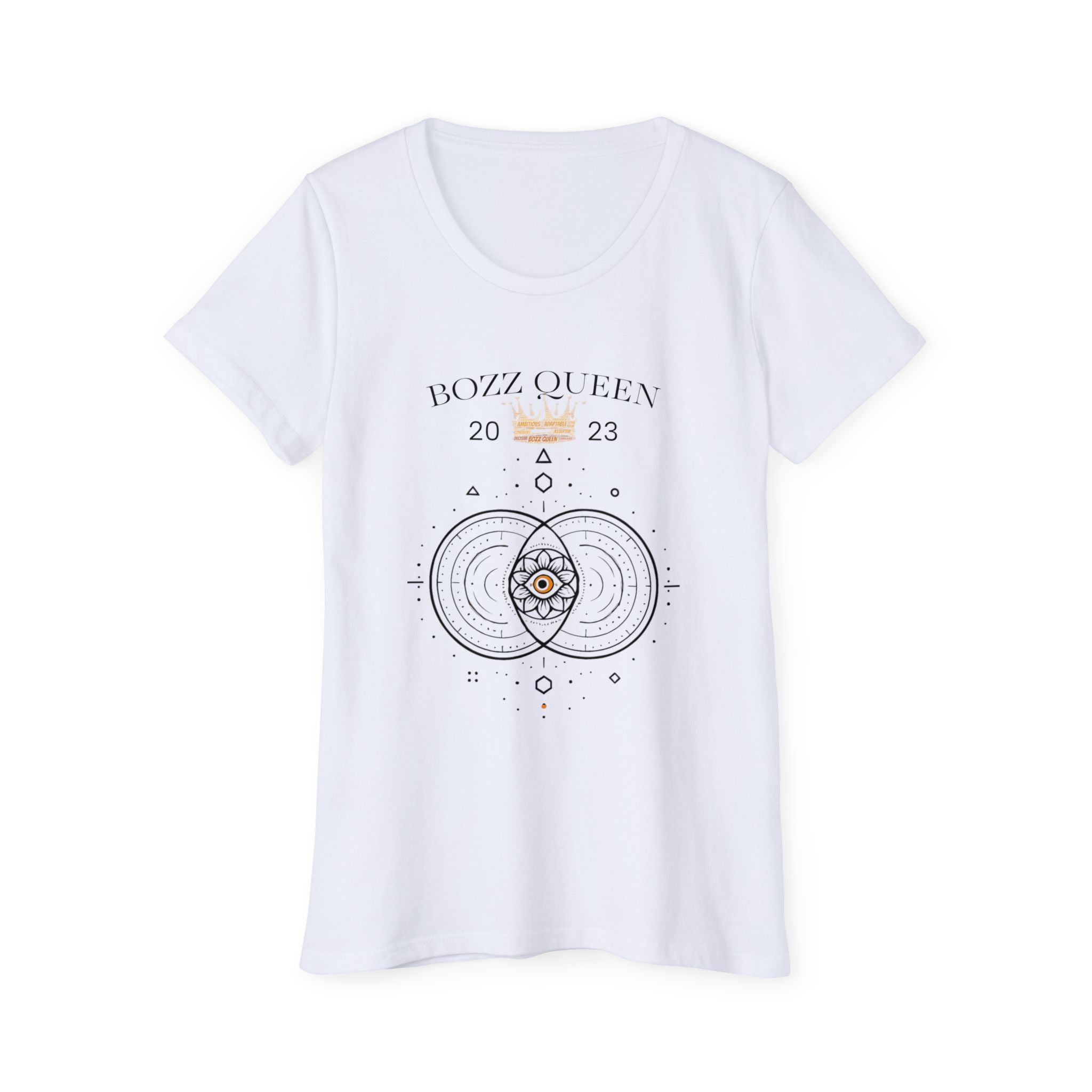 Bozz Queen Vesica Piscis Sacred Geometry T-Shirt - Women's Organic Cotton Tee