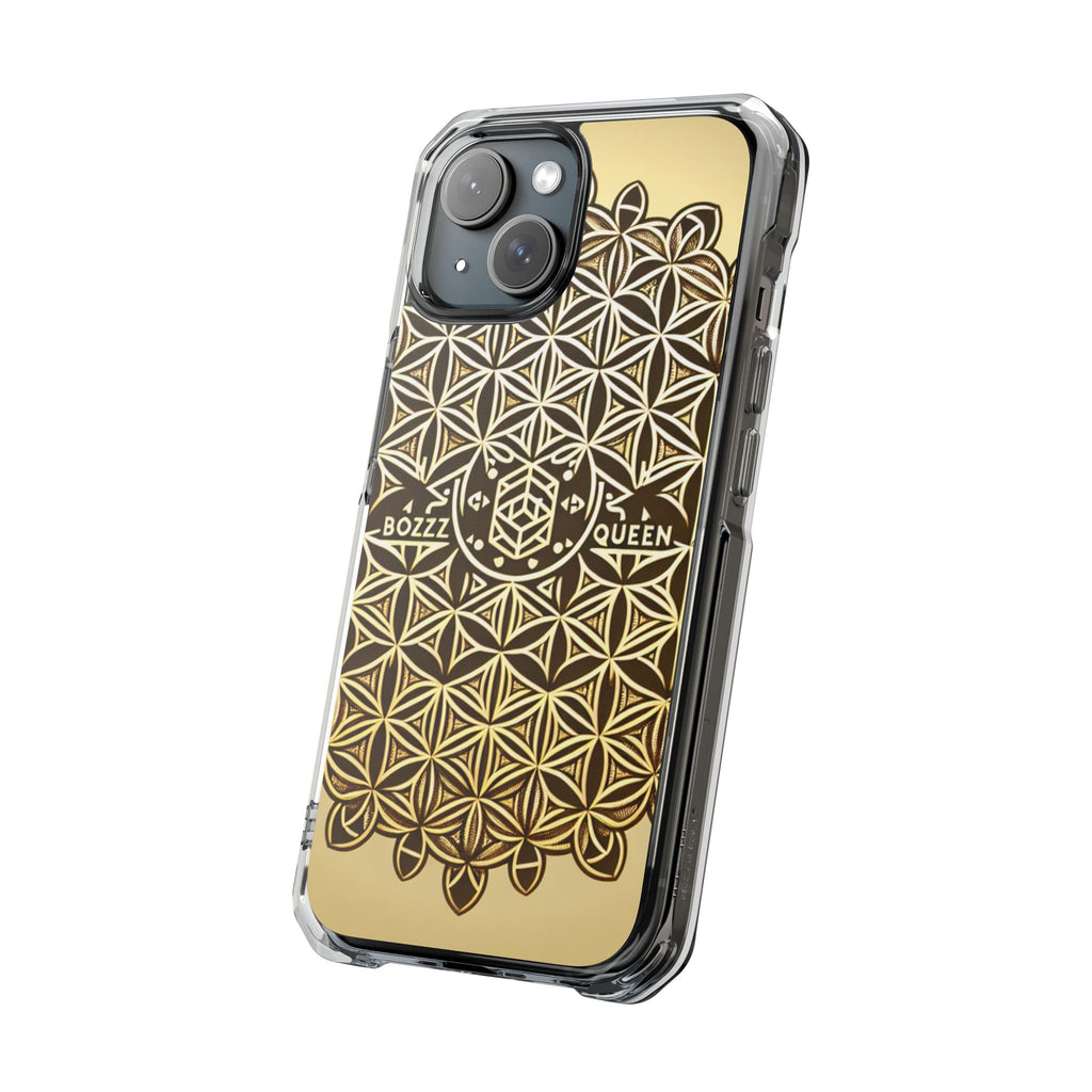 Magnetic Phone Case with Geometric Design, Aesthetic Impact Case for iPhone, Unique Phone Accessories, Gift for Her, Trendy Tech Gadget