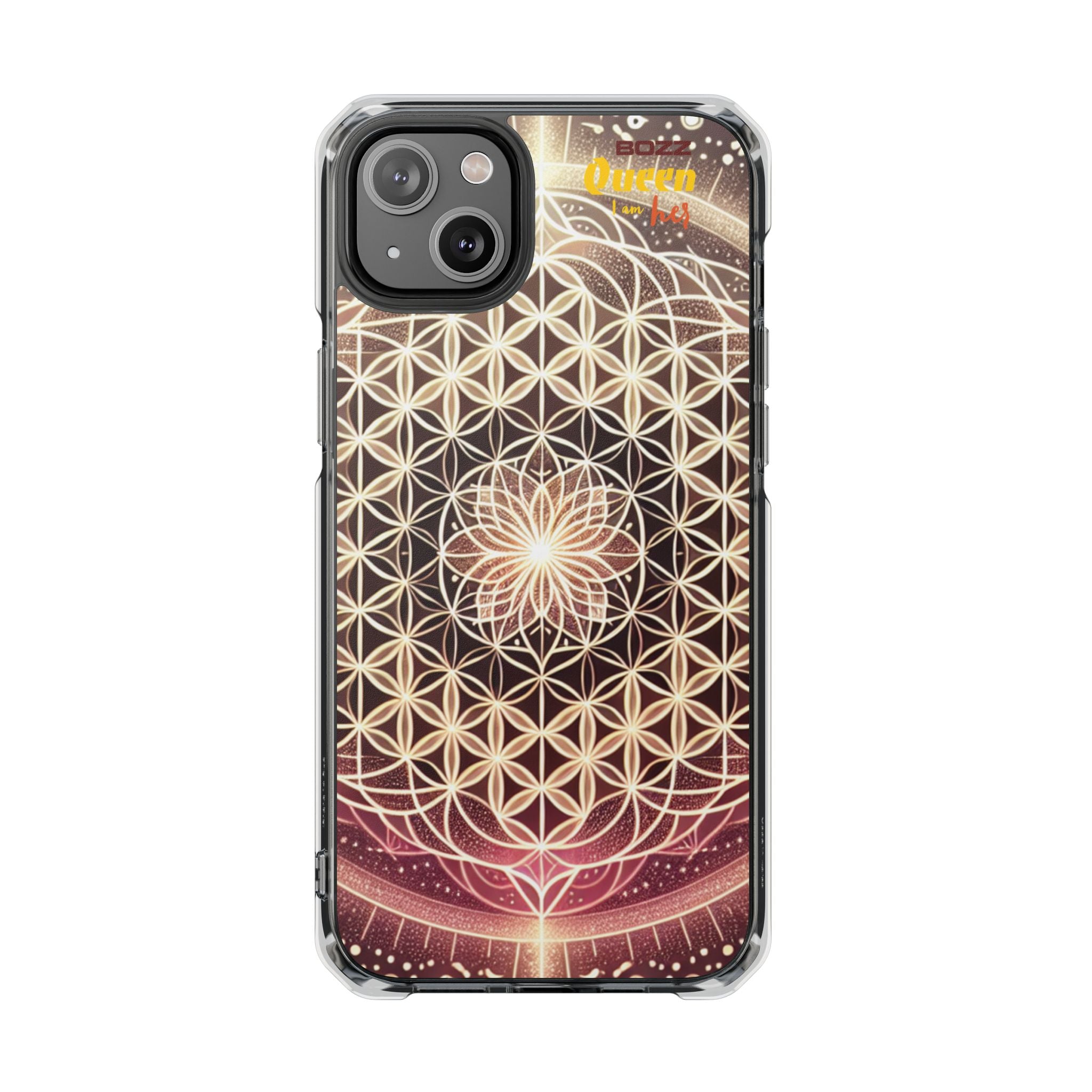 Magnetic Clear Impact Phone Cases, Protective Crystal Shells for Phone, Phone Accessories for Gift, Aura Design Case, Bohemian Style [...]